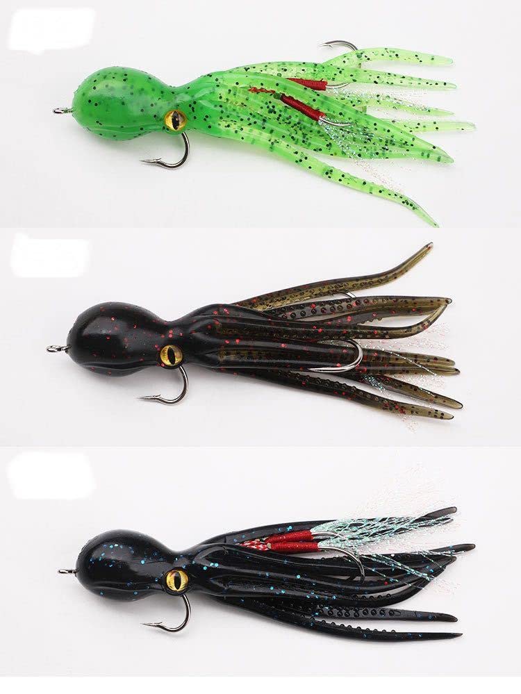 Amazon.co.jp: タコベイト ソフトルアー 6色セット タコ型 釣りルアー