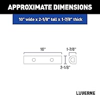 Vista 2 de LUVERNE 2090615 Protector de Parachoques de Goma Universal de 10 Pulgadas Tira Protectora Muelle de Carga Almohadilla de Guardabarros Trasero Tope
