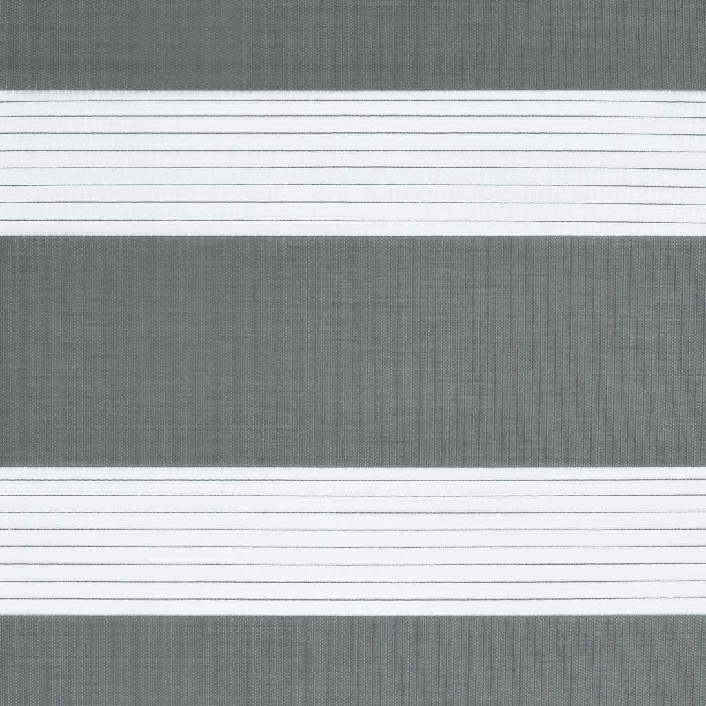 Store zébré Gris foncé en Polyester avec Large Tissu 95,9 cm, Hauteur 200 cm, Montage sans perçage ou avec vis, Protection Solaire pour fenêtre et Baie vitrée, contrôle lumière Ajustable