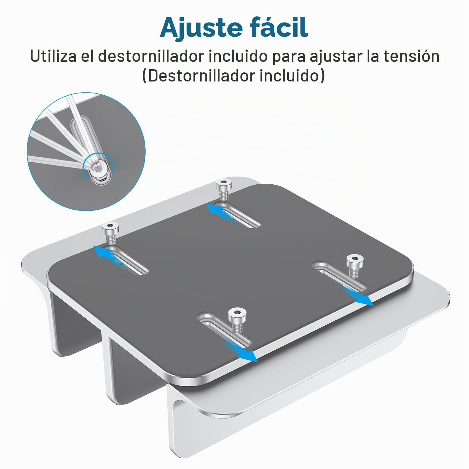 OMOTON [Versión actualizada de Doble Soporte Vertical para Ordenador portátil, Doble Soporte de Escritorio con Base Ajustable (para portátiles de hasta 17,3 Pulgadas) para Todos los MacBook Air/Pro