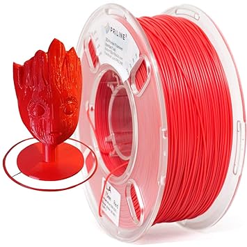 PRILINE PN-PLA04RED PLA 1.75 3D Printer Filament, Dimensional Accuracy +/-0.03 mm, 1kg Spool, Red