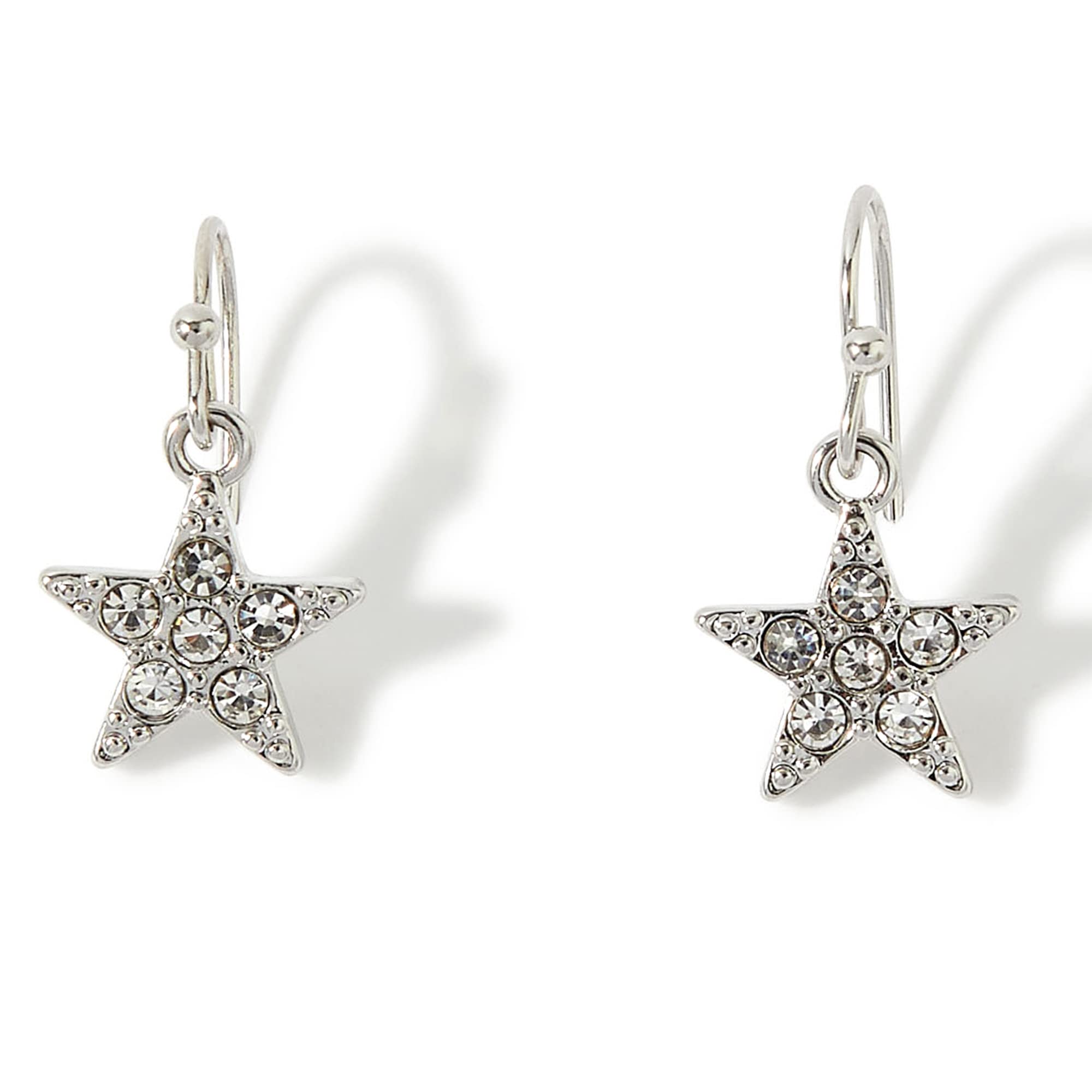 Accessorize London Womens silver Pave Star Short Drop Earring (B0B568NKKB) Amazon Price History, Amazon Price Tracker