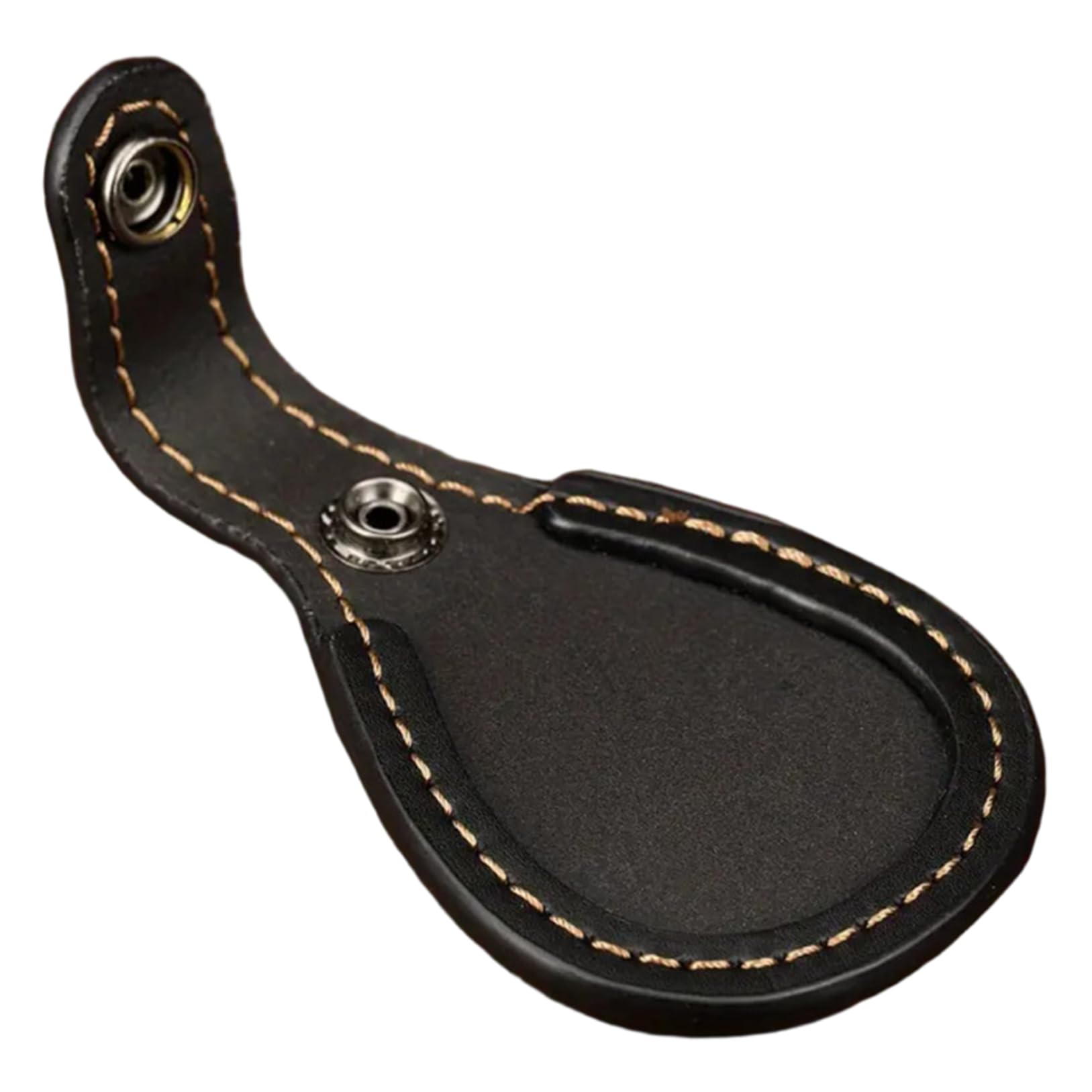 Parada de mano para rifle, soporte para tiro, soporte para pistola antideslizante de cuero PU 3x4 con botón de presión de metal, accesorios para zapatos extraíbles y lavables para caza y tiro al aire