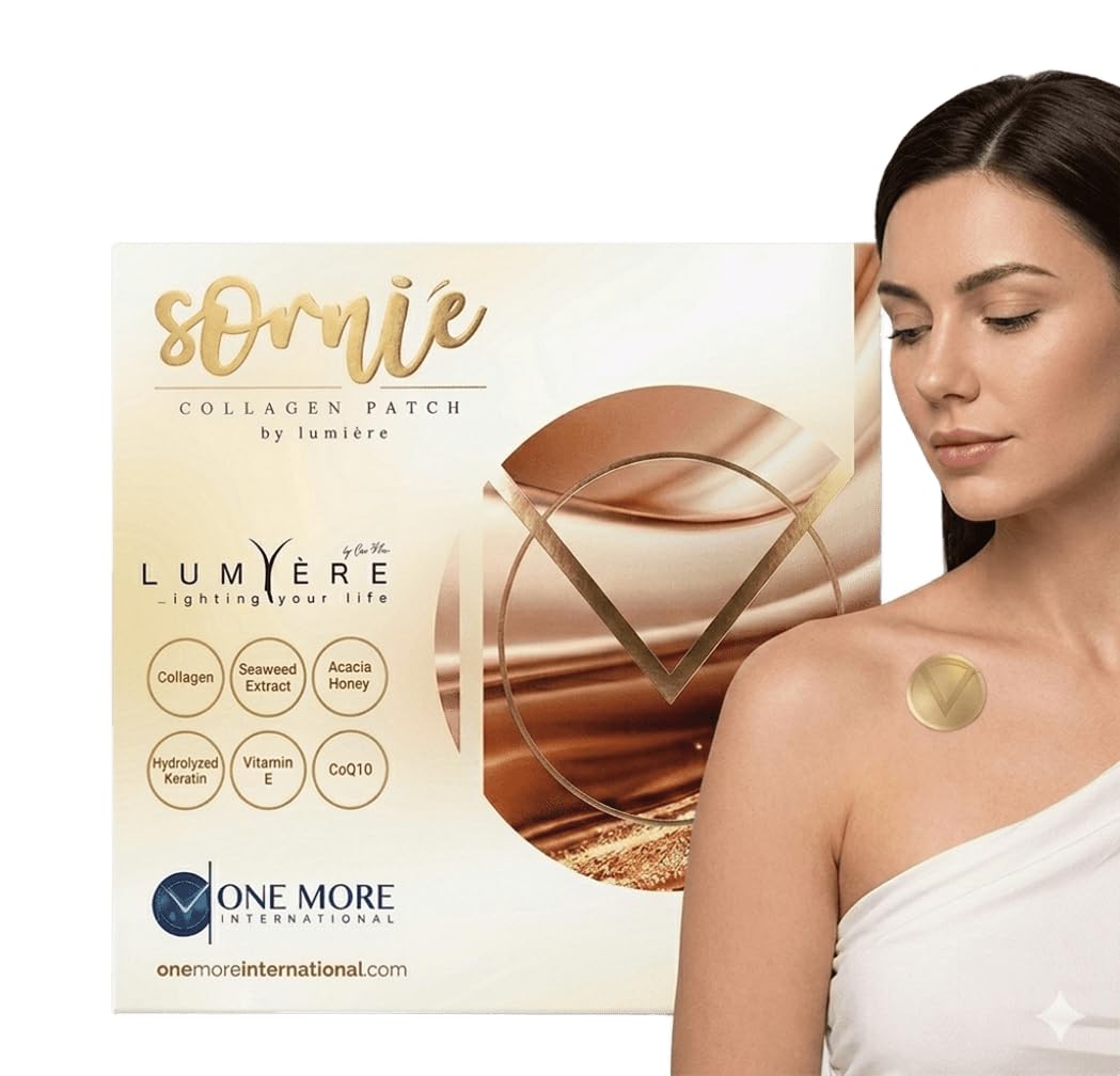One More Sornie Collagen Patch - Transdermal Collagen-Support Skin Patches for Women, Discreet Daily Beauty Patch to Complement Your Skincare & Collagen Routine, Convenient Alternative to Drinks & Pills