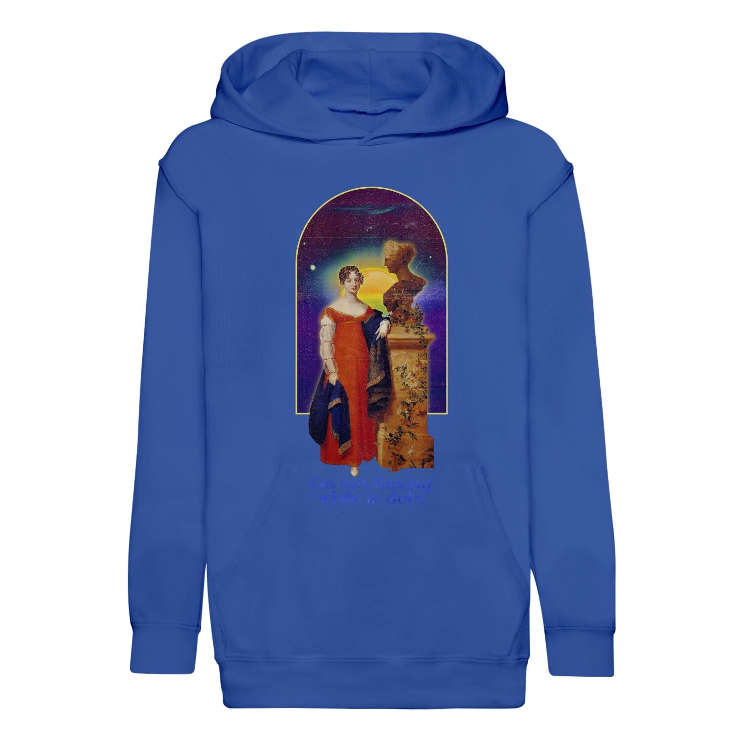 Sweat à capuche enfant Not Flexing au motif collage surréaliste