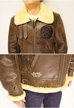 Amazon | [アヴィレックス] レザー ジャケット B-3 アウター メンズ 本