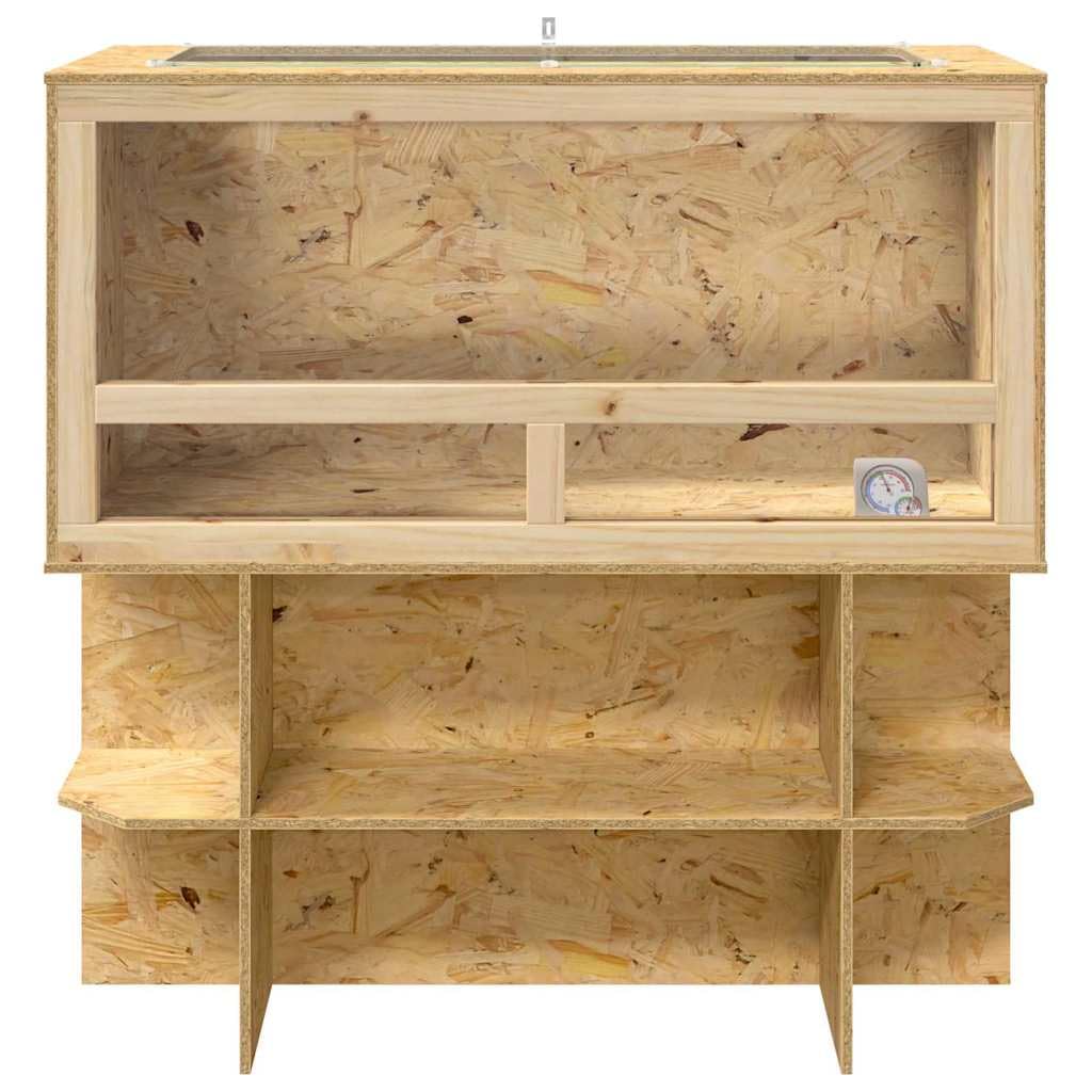 Terrarium Braun 100x50x100 cm OSB Indoor | Terrarien, Reptil Fütterungsbox für Reptilien, Schlangen, Schildkröten, Amphibien