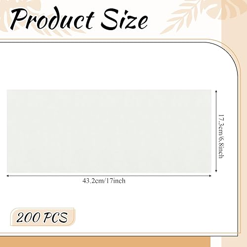 Miniatura 8 de Lincia Juego de 200 bandejas para liofilizar, papel pergamino, accesorios de servicio de alimentos precortados compatibles con bandejas de secado de