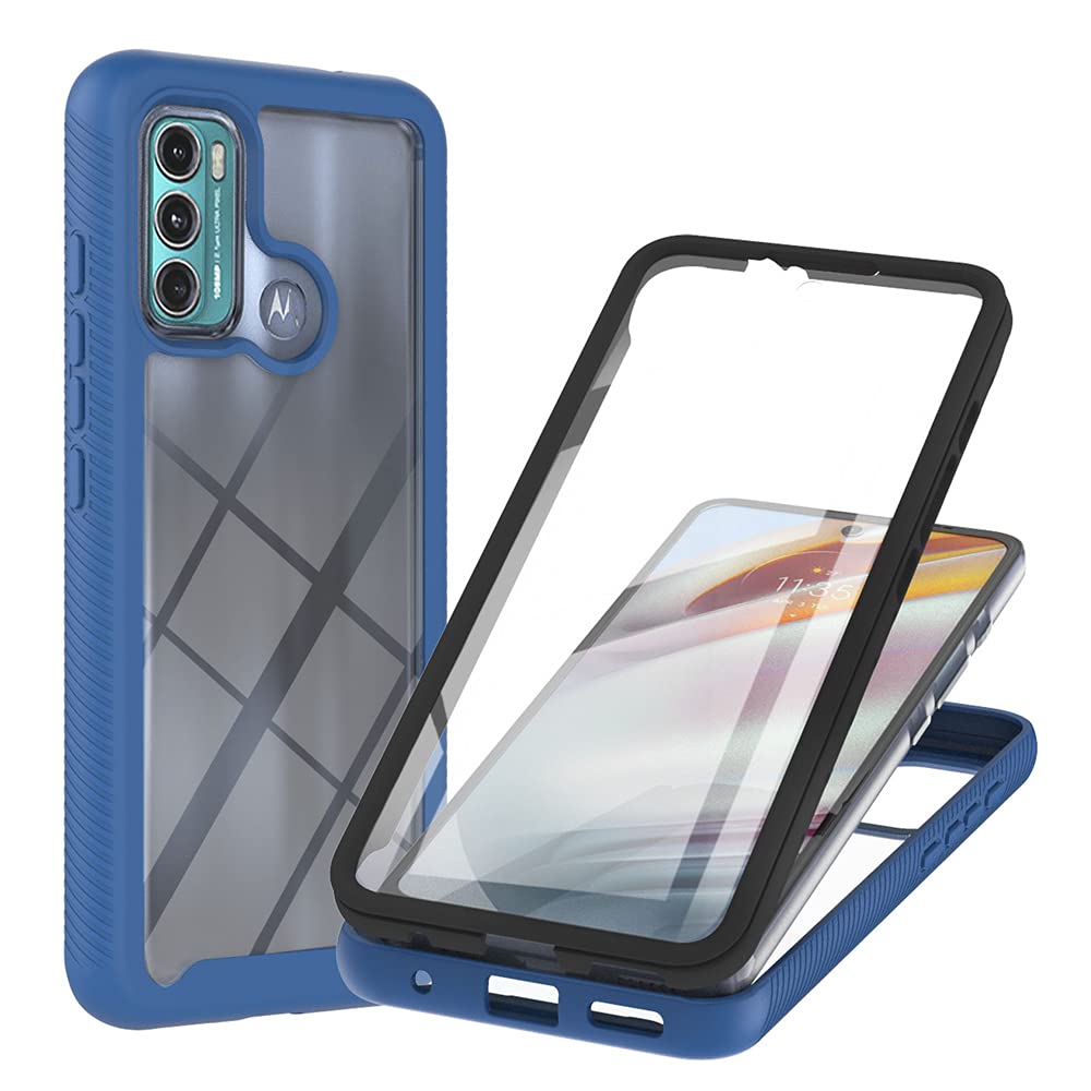 GEJEFA Cover per Motorola Edge 40 Neo, Doppio Strato Rugged Trasparente