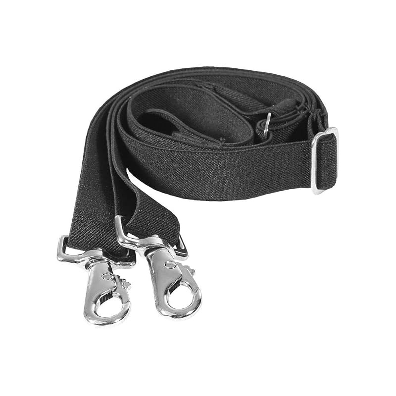 Correias Elásticas para Manta de Cavalo HORZE com Fivela de Gancho Black, 80 cm, Tamanho Único