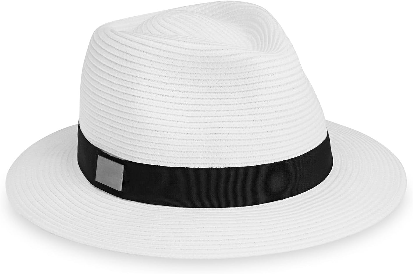 CARKELLA by Wallaroo Men’s Fairway Fedora – UPF 50+, UV Sun Protection, Packable and Adjustable Sizes – Classic Resort Style Medium-Large White