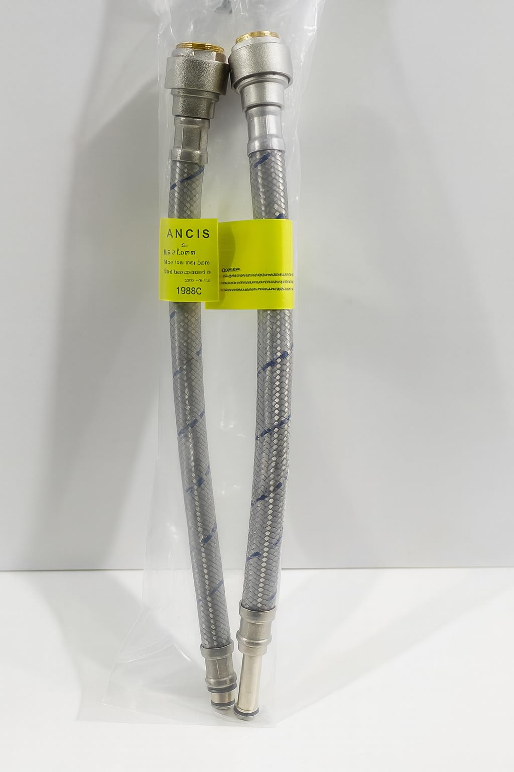 Tuyaux tressés M10 x 15 mm en acier inoxydable de 30 cm pour robinet