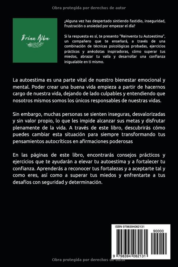 Miniatura 2 de REINVENTA TU AUTOESTIMA El poder de amarte a ti mismo, un camino hacia el amor propio (Autoayuda para la vida) (Un día a la vez) (Spanish Edition)