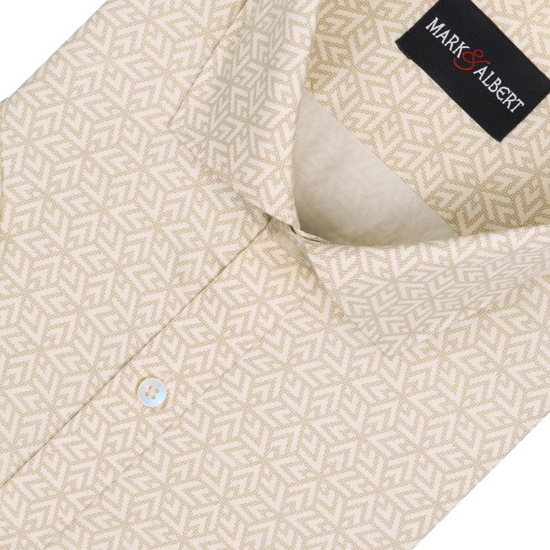 Image of MARK & ALBERT Mens Half Sleeves Printed Shirt
