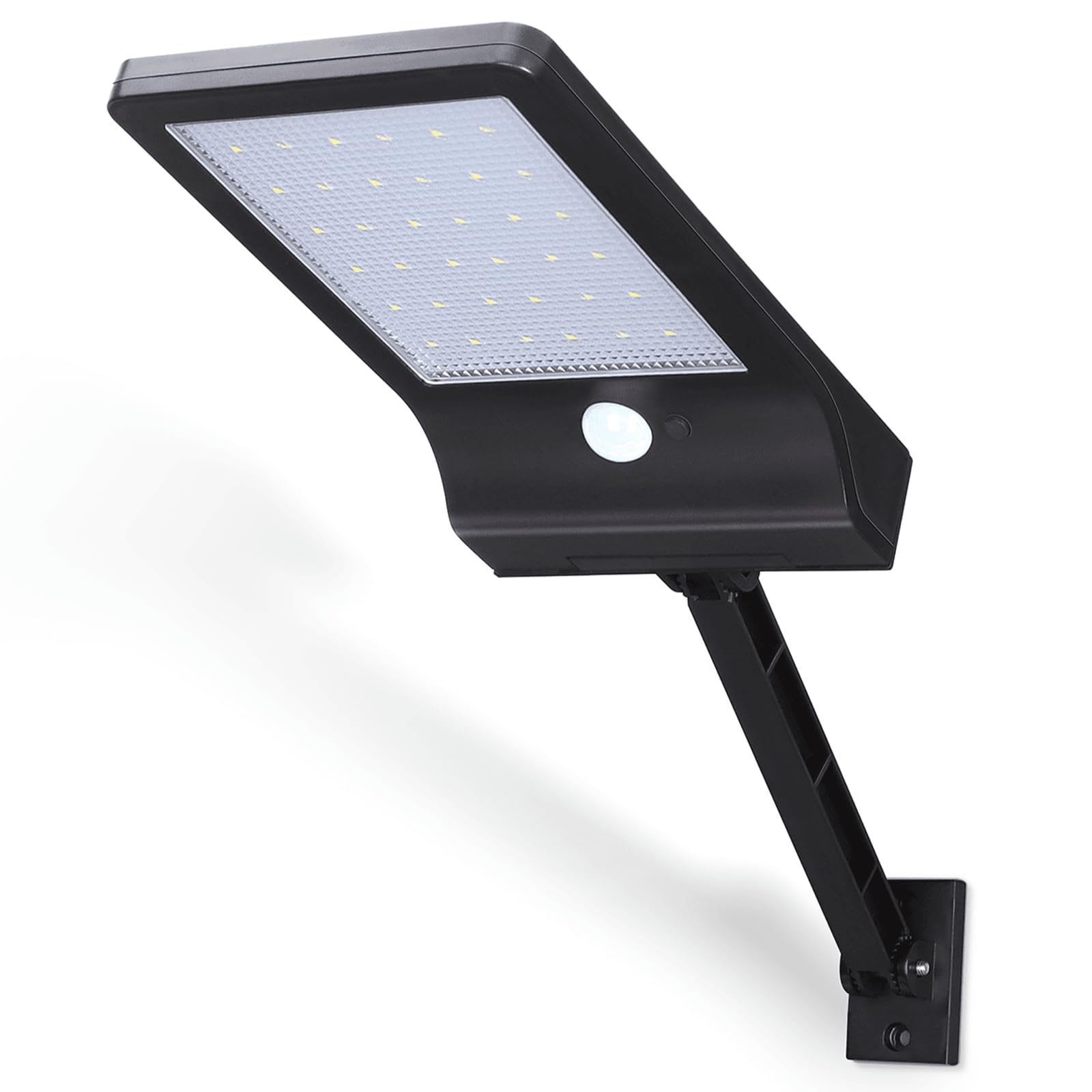 Glowster LED Wall Light with Solar Sensor Black