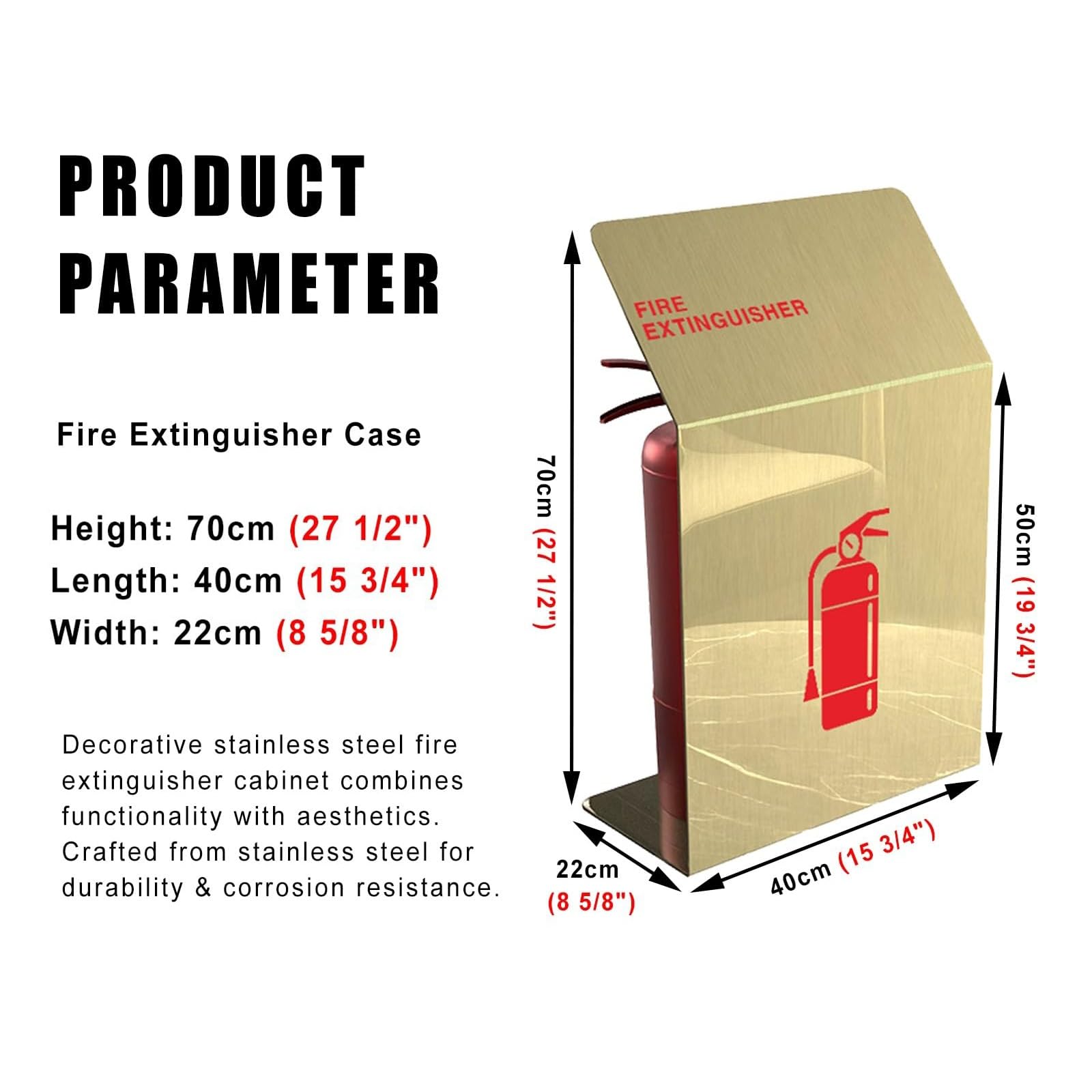 Soporte y funda para extintor de incendios, equipo de seguridad de emergencia para espacios comerciales de oficina en casa, fácil acceso