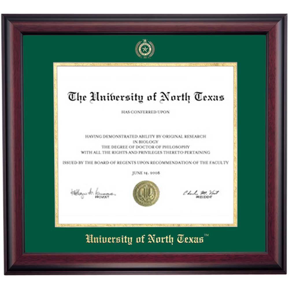 Buy OCM DiplomaDisplay Traditional Frame for University of North Texas
