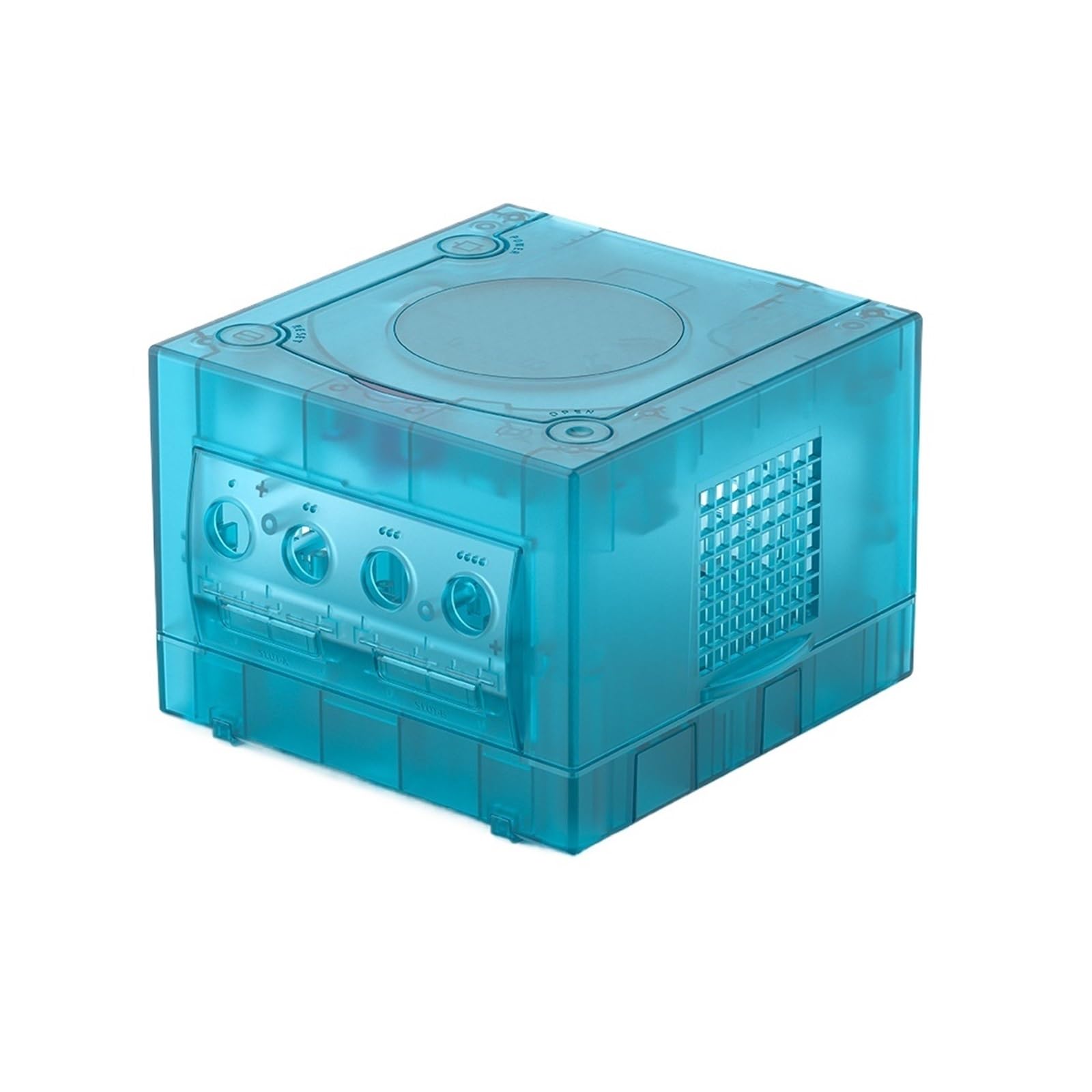 Coque De Remplacement Noire Translucide Violette, Étui Transparent - Compatible avec Gamecube NGC GC(Ice Blue)