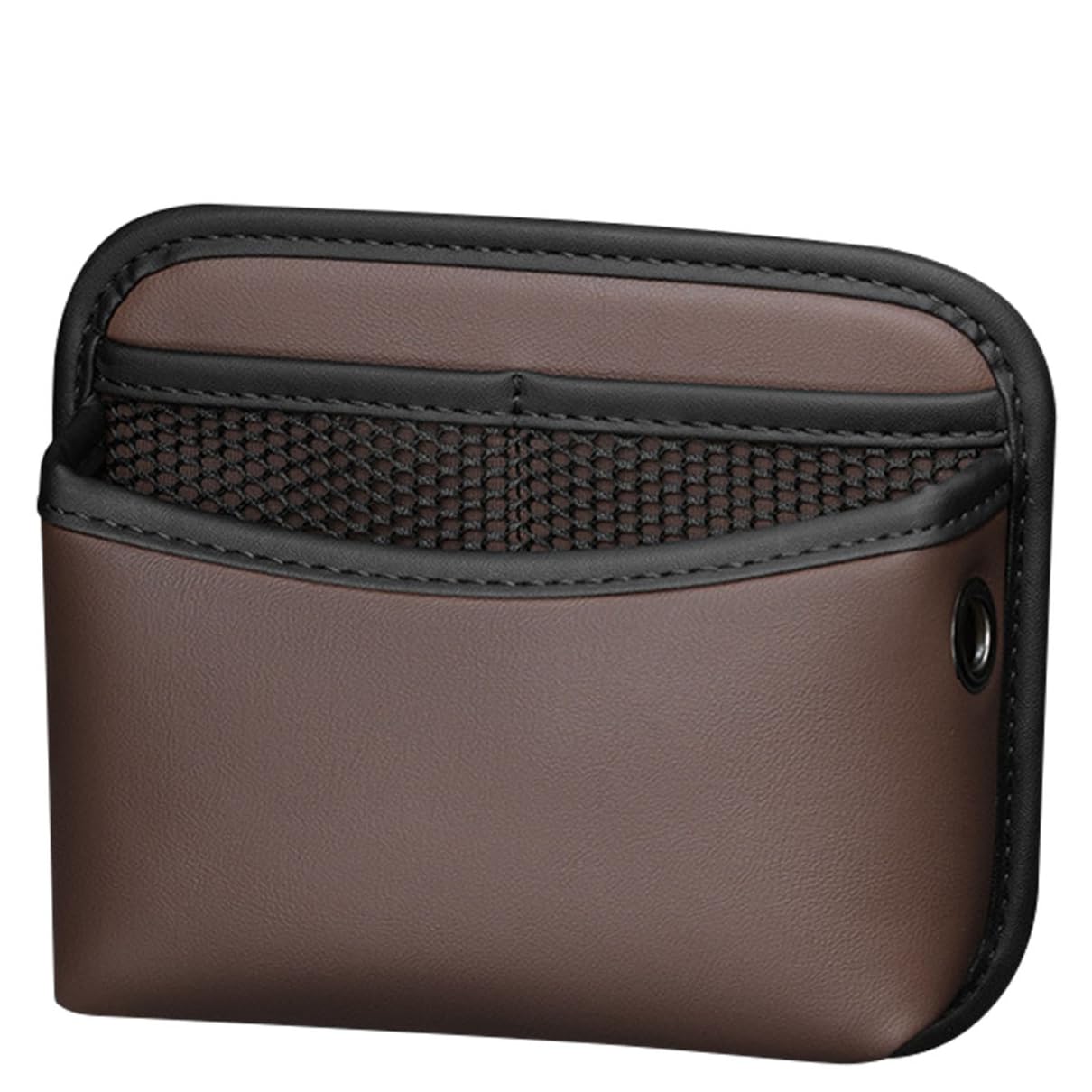 PU Leder Auto Seite Tasche Veranstalter Seitentasche für Autositze Universal Autos Tasches Handyhalter Aufbewahrungsbox Autos Zubehör Innenraum Geeignet für Organisation Von Konsole (Braun)