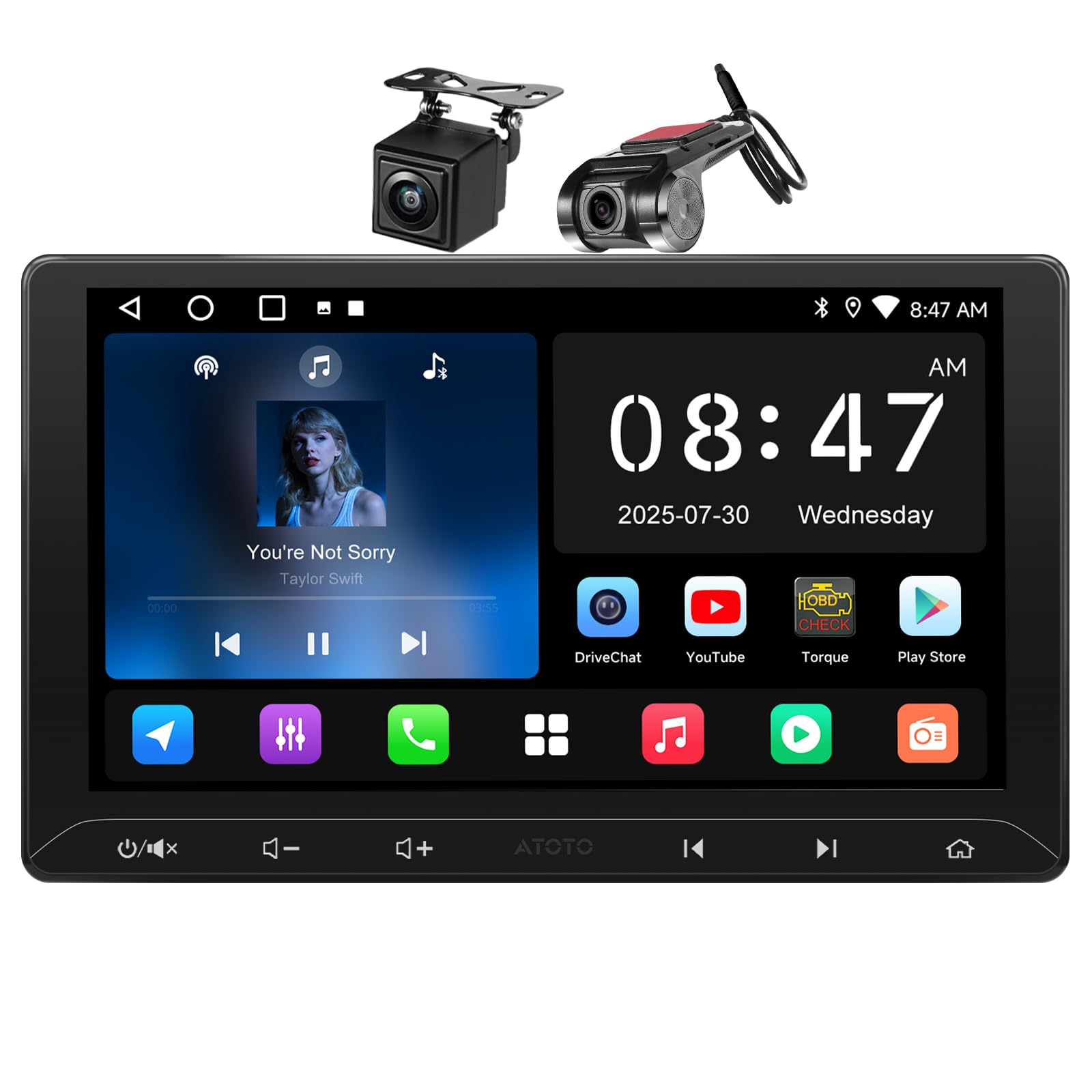 Amazon.co.jp: ATOTOZONE A6 7インチ2din オーディオ一体型ナビ