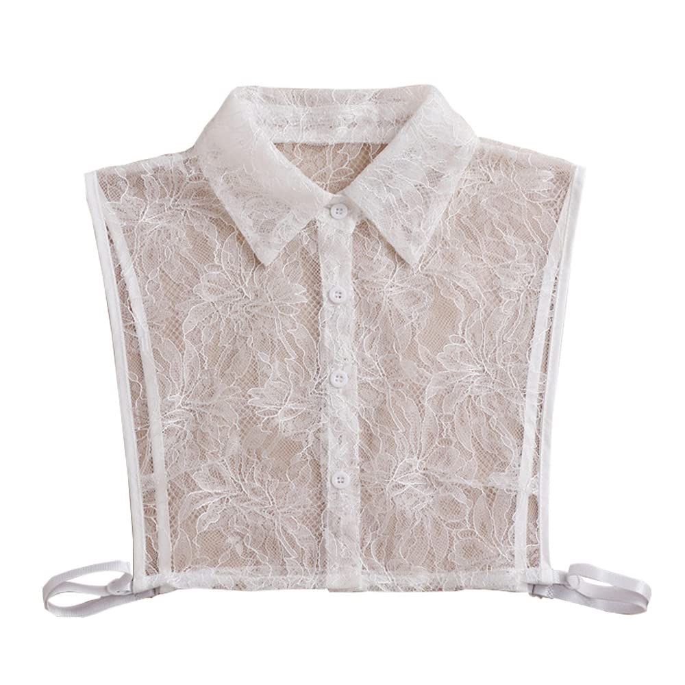 Loudsung Women's White Detachable Half Shirt Blouse Fake Collar Elegant False Collar For Girls