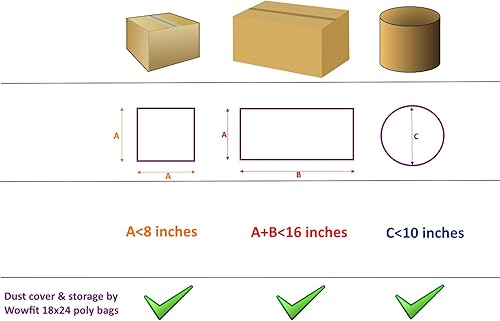 Miniatura 3 de Wowfit 30 bolsas de polietileno de plástico transparente de 18 x 24 pulgadas, 1.1 mil, ideales para almacenamiento de alimentos, embalaje y más (18