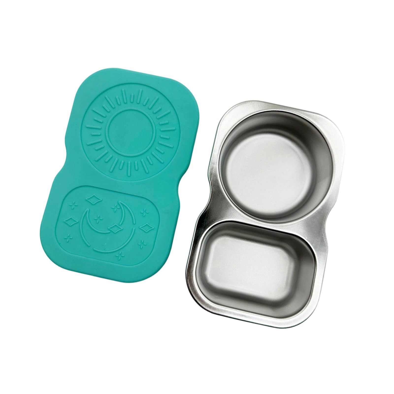 YWLUUOO Compartment Nonrust Steel Sauce Cup with Lid Offices Lunch Condiment for Picnics Camping and Offices Lunches Leak Proof Condiment
