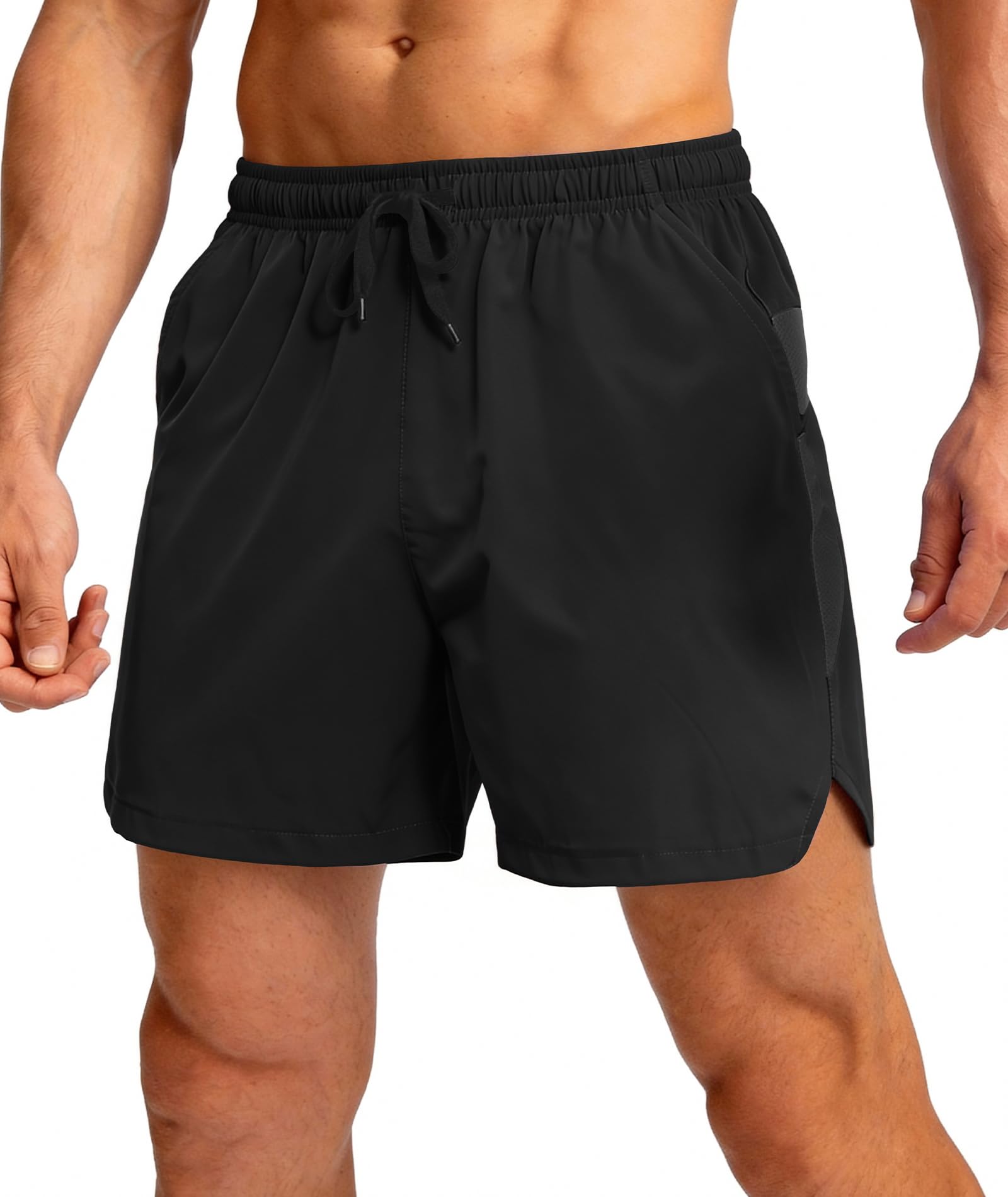 Elainone Kurze Hosen Herren Sporthose Shorts Herren Sommer mit Taschen Stretch Sport Shorts für Basketball Gym