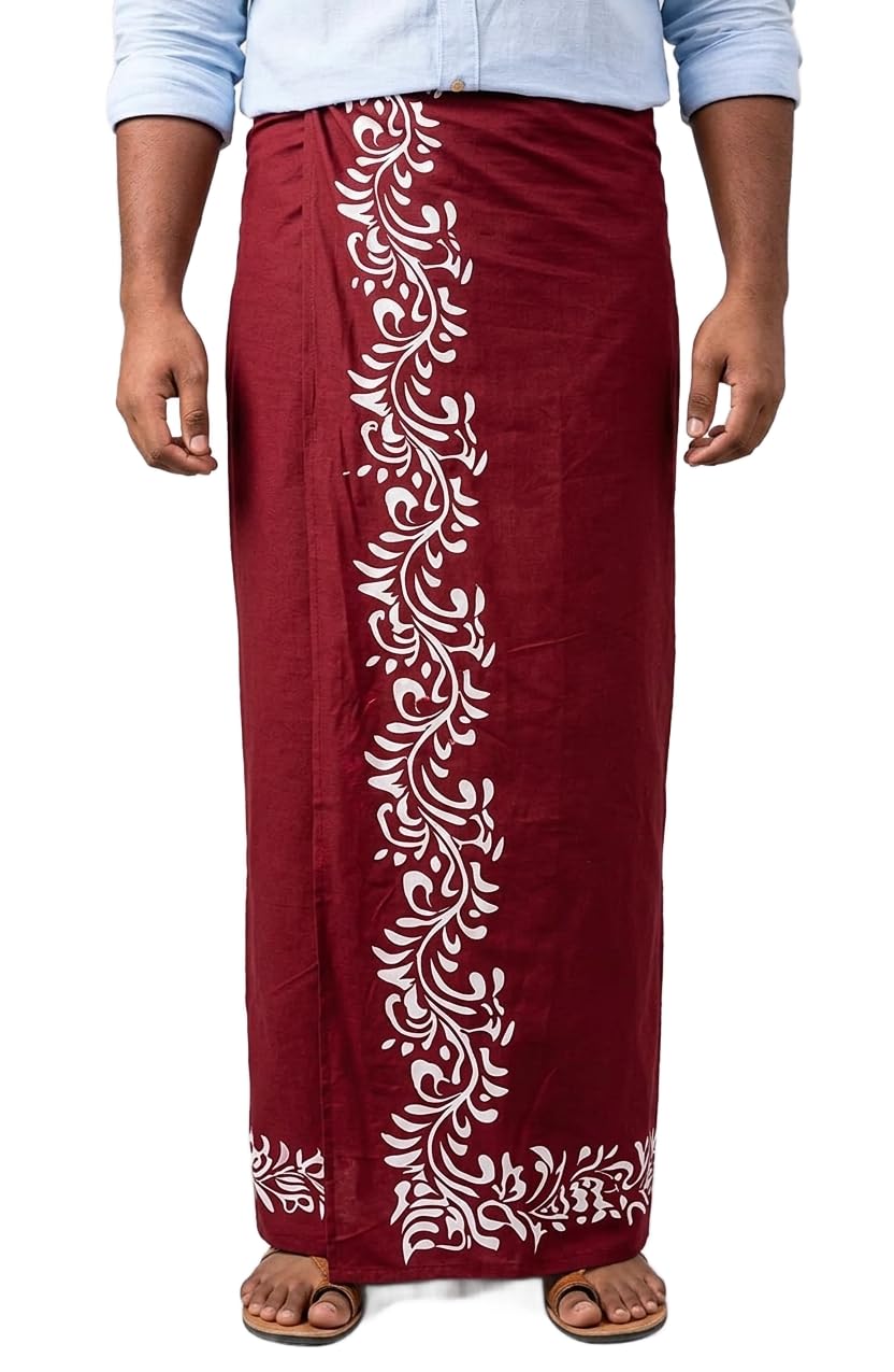 niira Kora Khadi Dhoti Lungi for Men | Traditional Veshti Pancha Wrap | Lightweight Ethnic Wear for Festivals, Ceremonies & Daily Comfort-picture-14