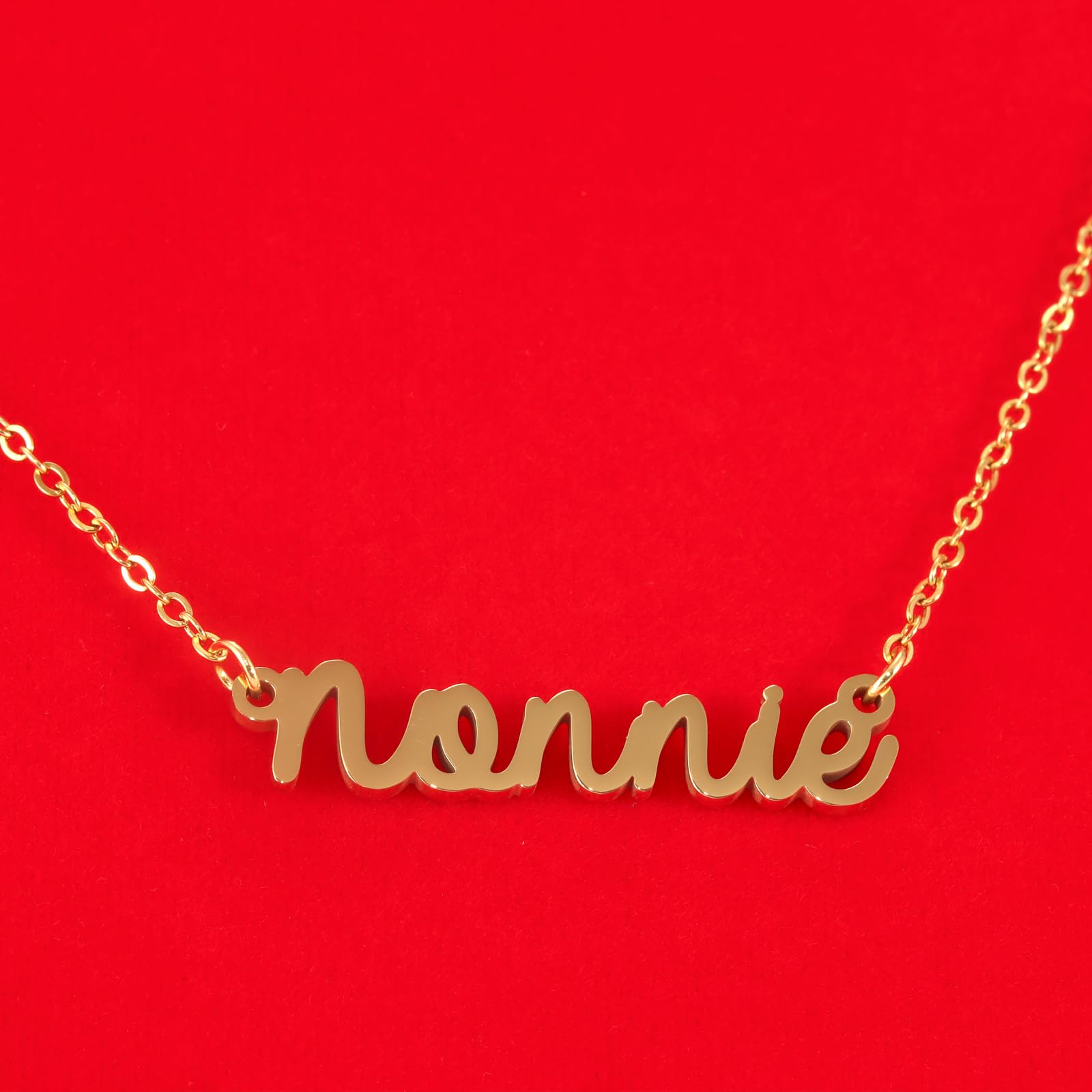 HUTIMY Nonnie Birthday Gifts for Grandma Women from Grandkids Items Personalized Best Nonnie Necklace