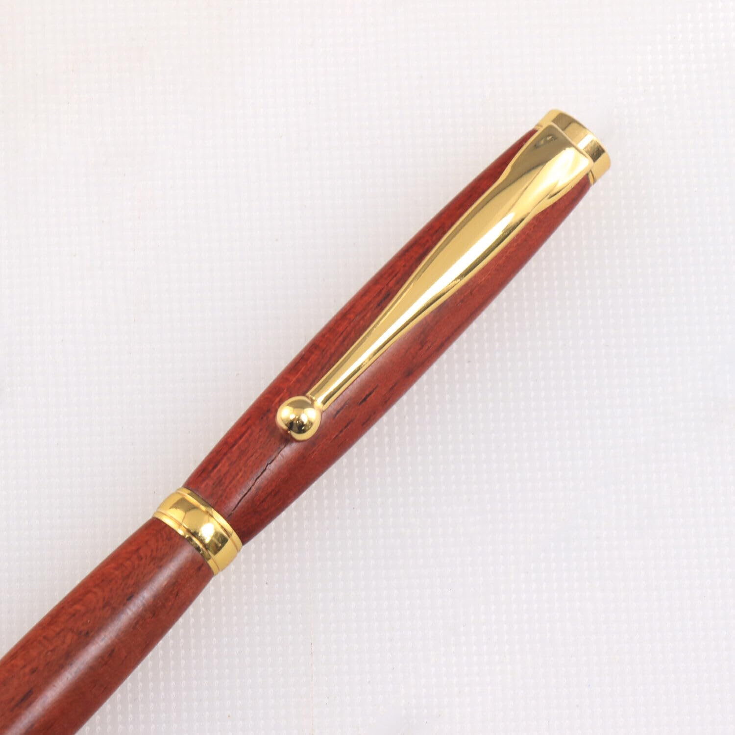20 confezioni Fancy Slimline Woodturning Twist Pen Kit (oro)