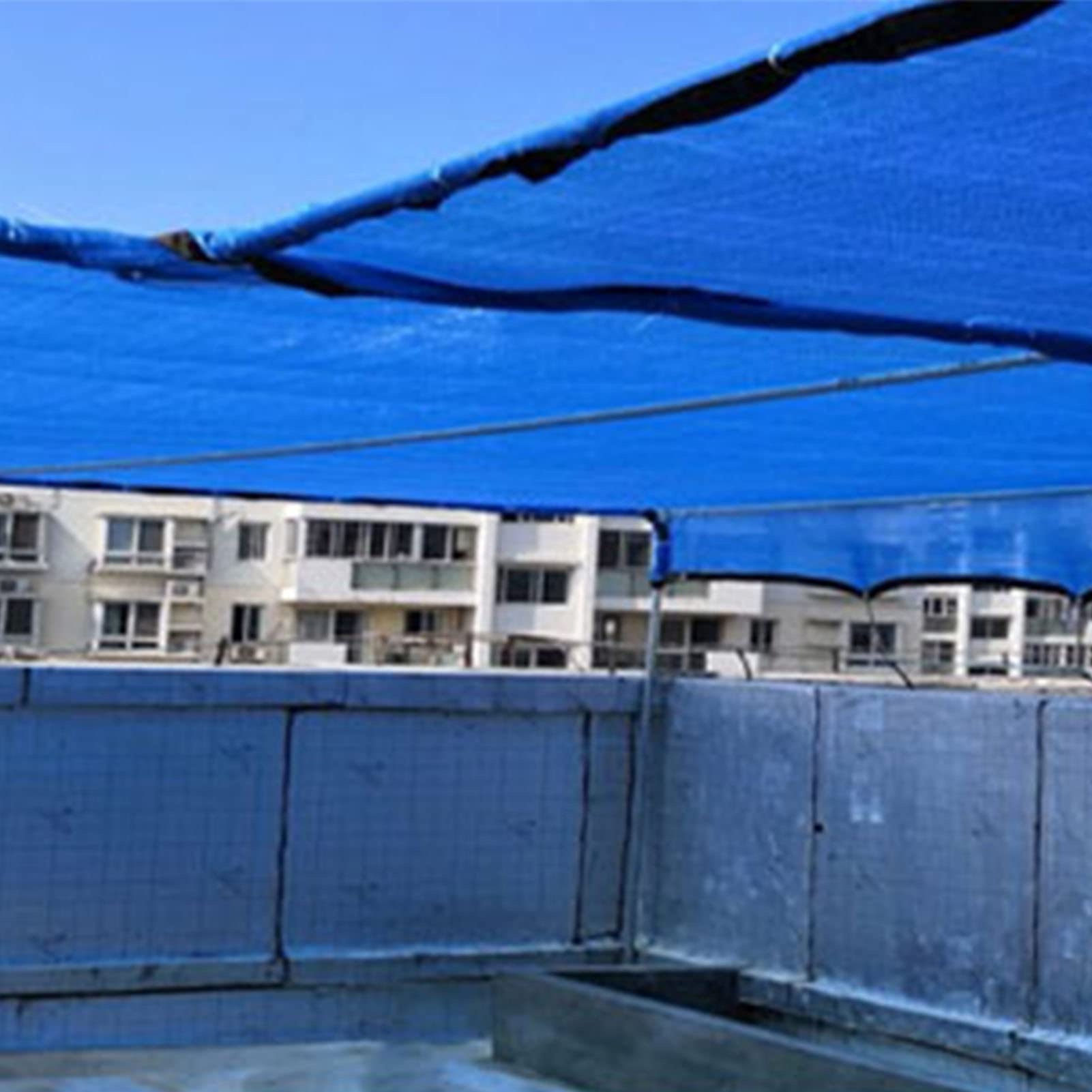 Zewnętrzna siatka przeciwsłoneczna ochrona przed promieniowaniem UV dla roślin kwiatów zwierząt domowych i patio niestandardowa (6 x 6 m) idealna ochrona przed słońcem Solut