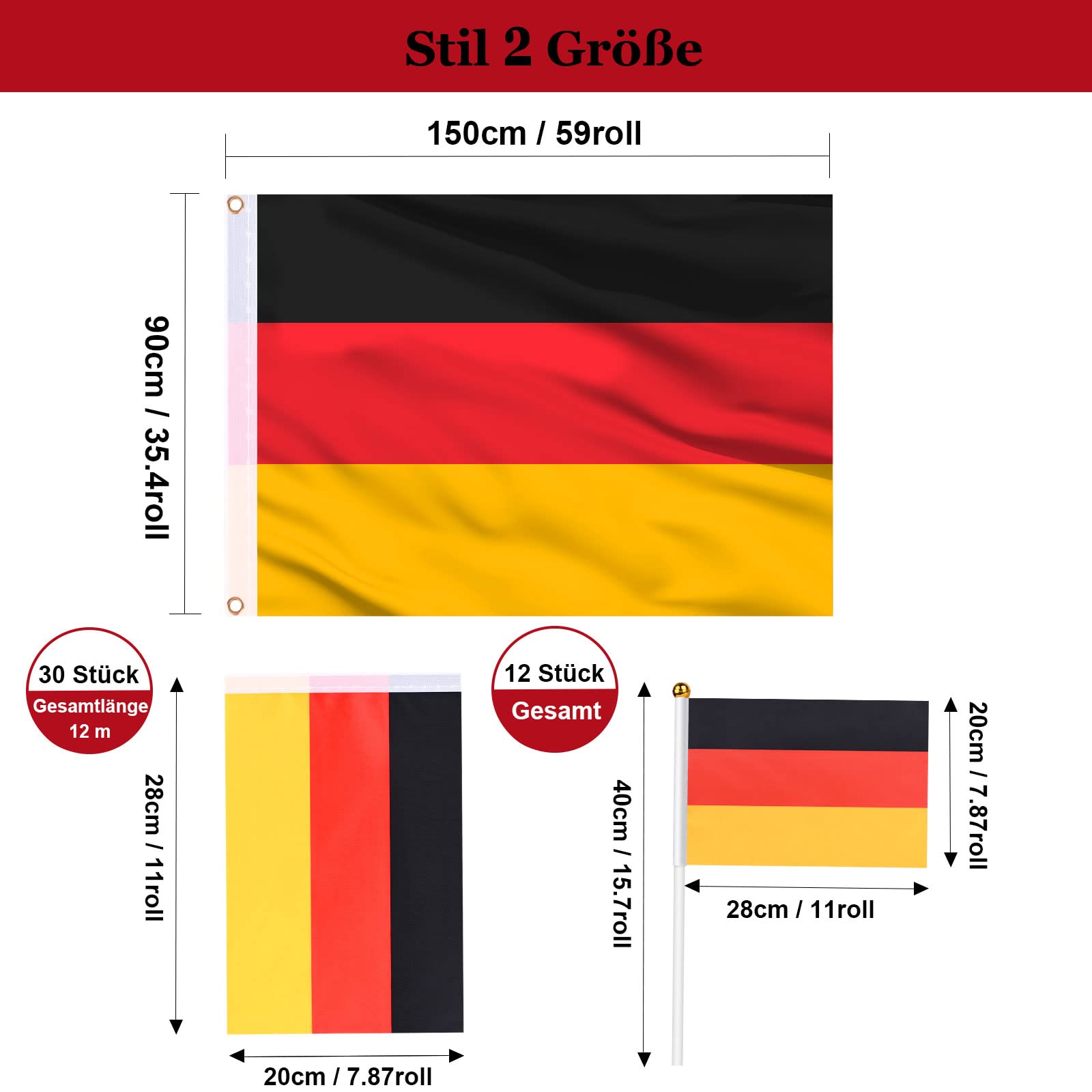 AhfuLife Grande Drapeau Brésilien 90×150cm, 1Pcs Drapeau Brésil Double AhfuLife Grande Drapeau Brésilien 90×150cm, 1Pcs Drapeau Brésil Double