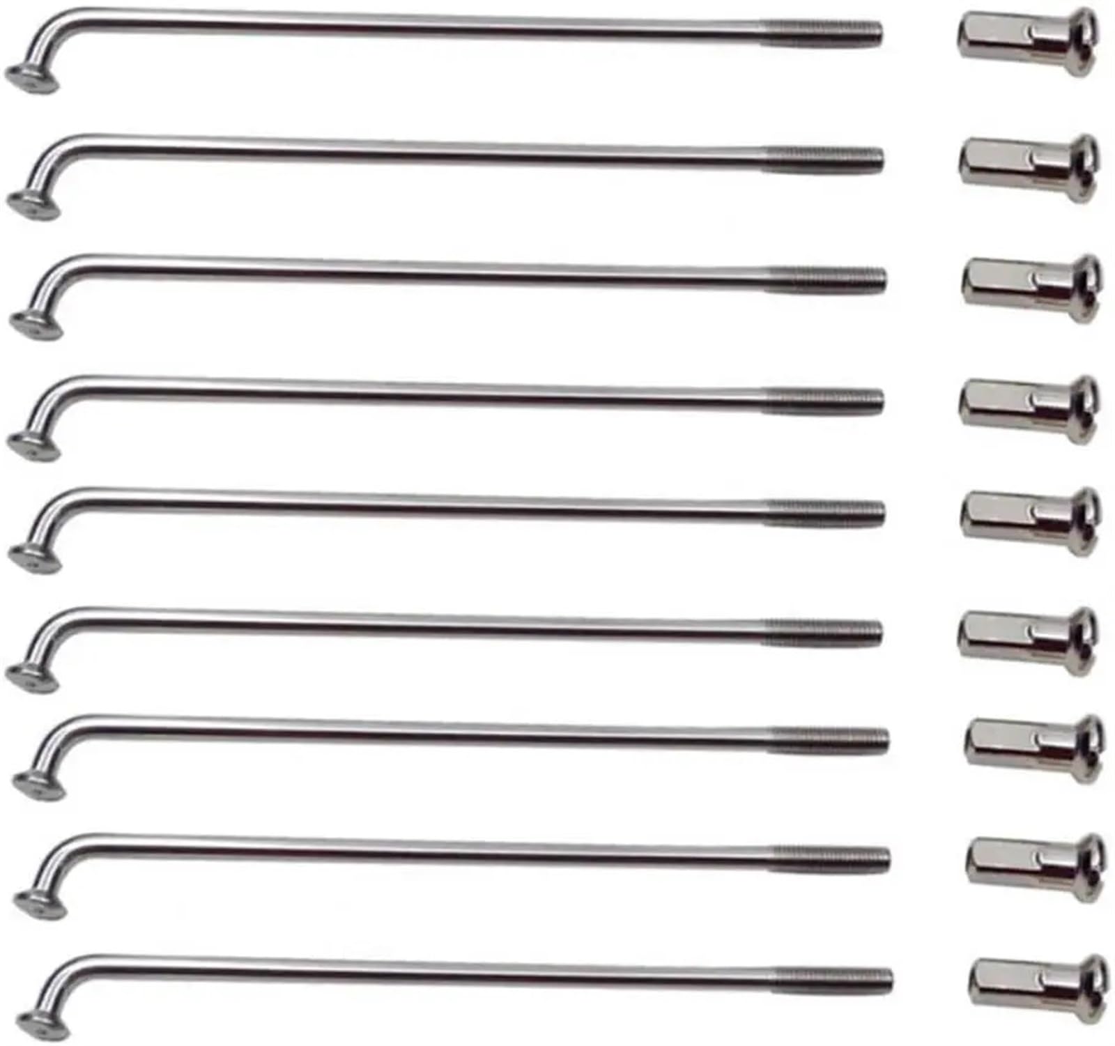 Rowery elektryczne 12G średnica 2,5 mm długość 100-230 mm szprychy #45 stal + sutki do roweru elektrycznego motocykla trójkołowca 36 szt. szprycha rowerowa