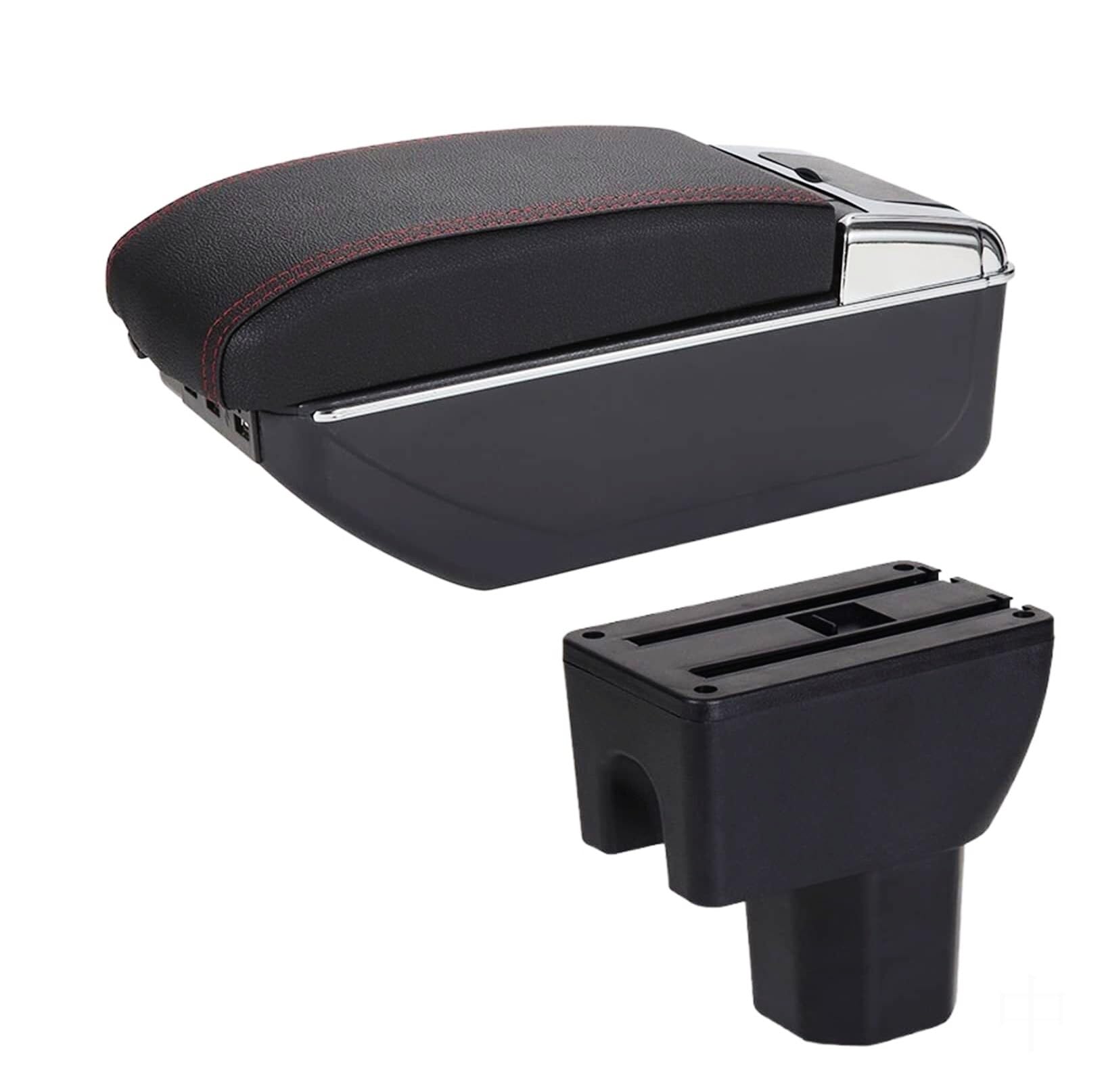GTDTKGANAK Storage Box For Suzuki For Splash PU Leather Armrest Storage For Box(B1 7usb)