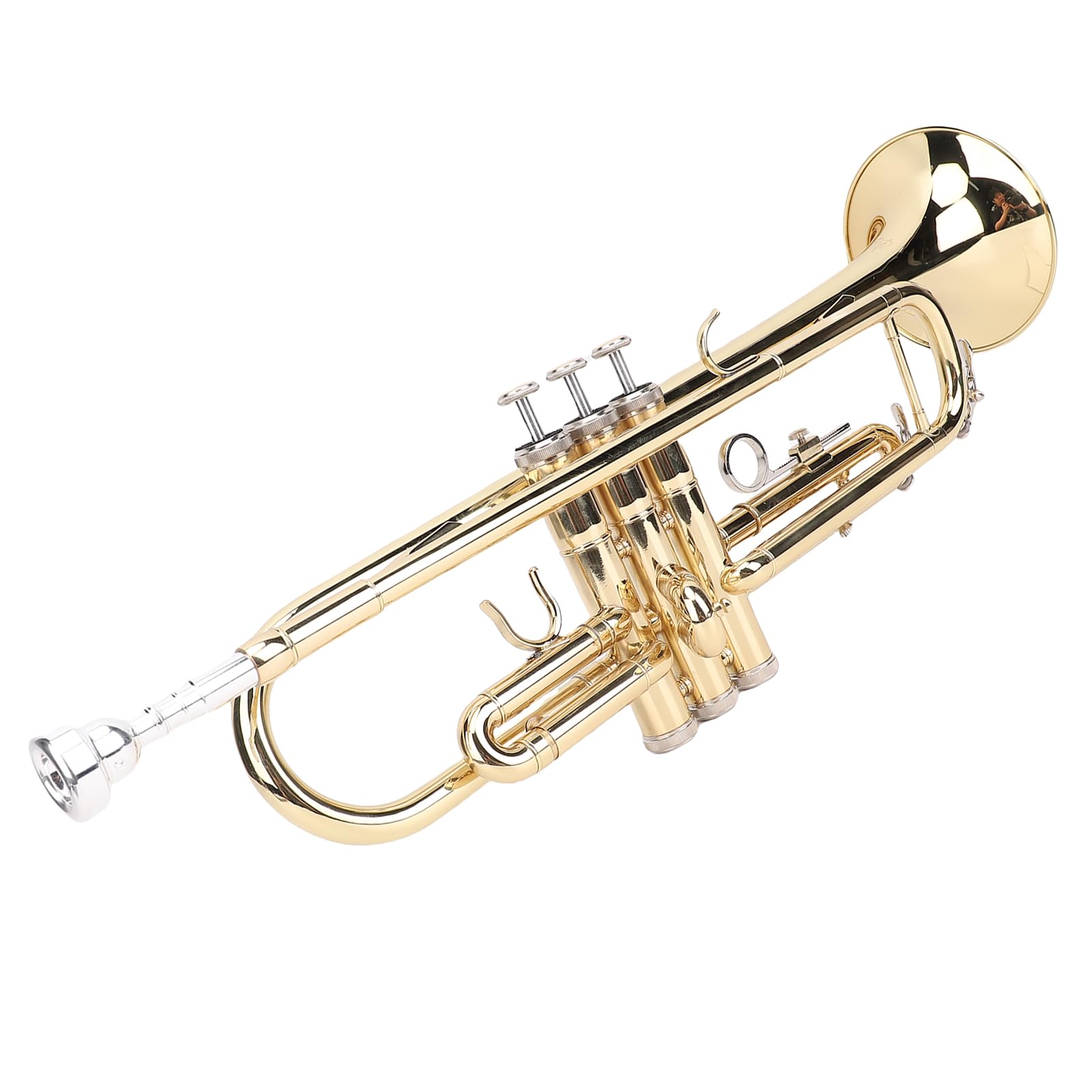 BB Brass Cornet Kit pour Débutants et étudiants, Instrument de Musique en Laiton Professionnel avec étui de Transport (Golden)