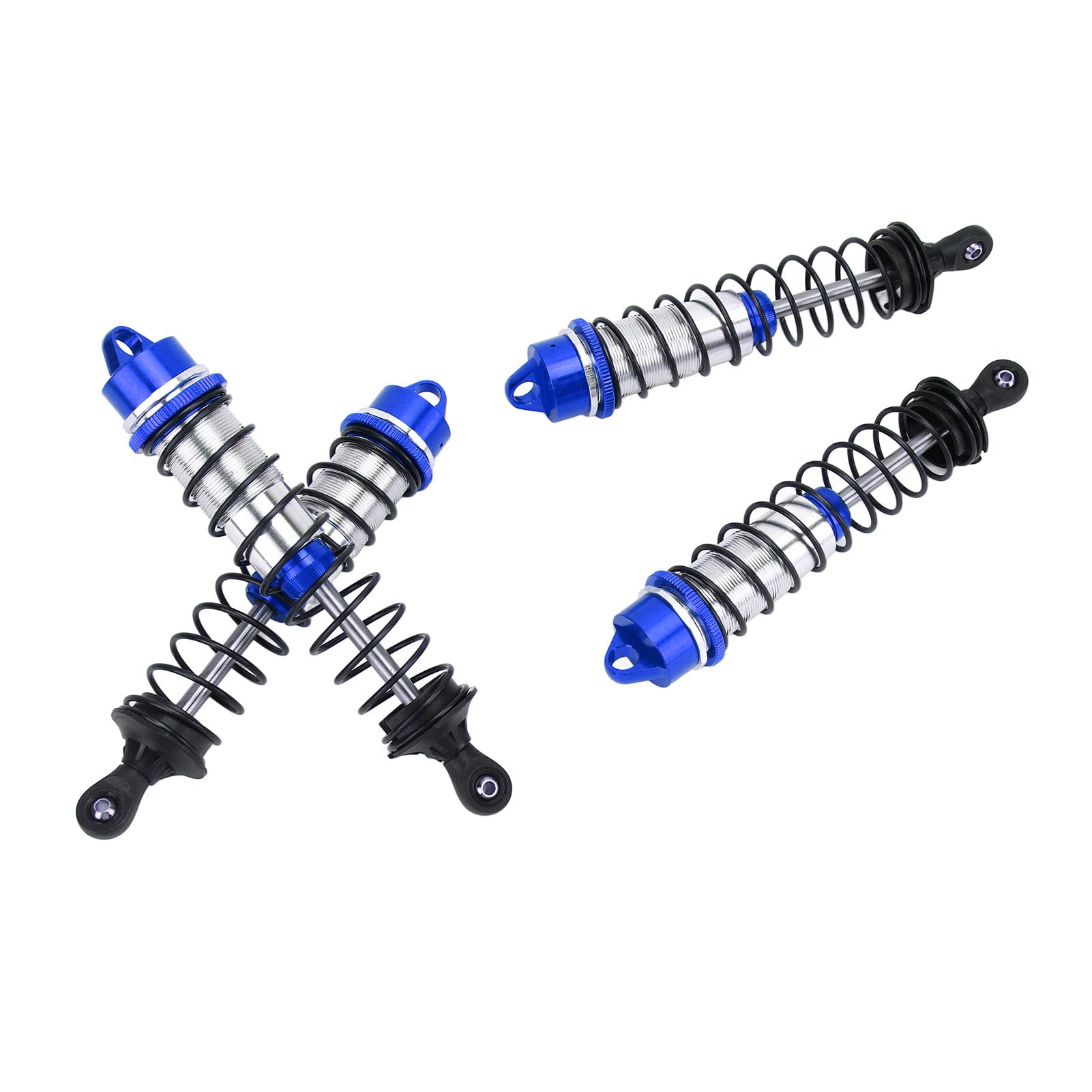 Generic MAXX 2.0 Compatibile 4 Pezzi RC Ammortizzatori Anteriori Posteriori Parti in Lega di Alluminio RC (blu scuro)
