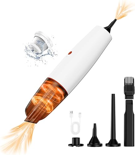 Aspiradora de mano portátil inalámbrica para automóvil, aspirador de polvo recargable, 20000 PA de alta potencia de succión fuertesoplador de aire,