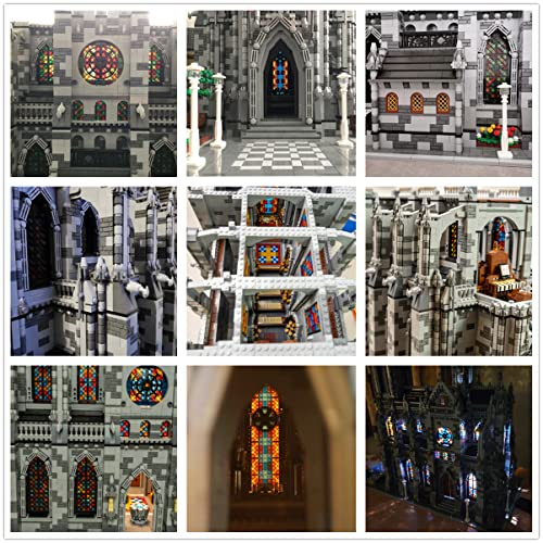 TIOL Epischen Gotische Kathedrale Bausteine Modell, MOC-29962 Architektur Groß Gebäude Modellbausatz 22007… – Bild 3