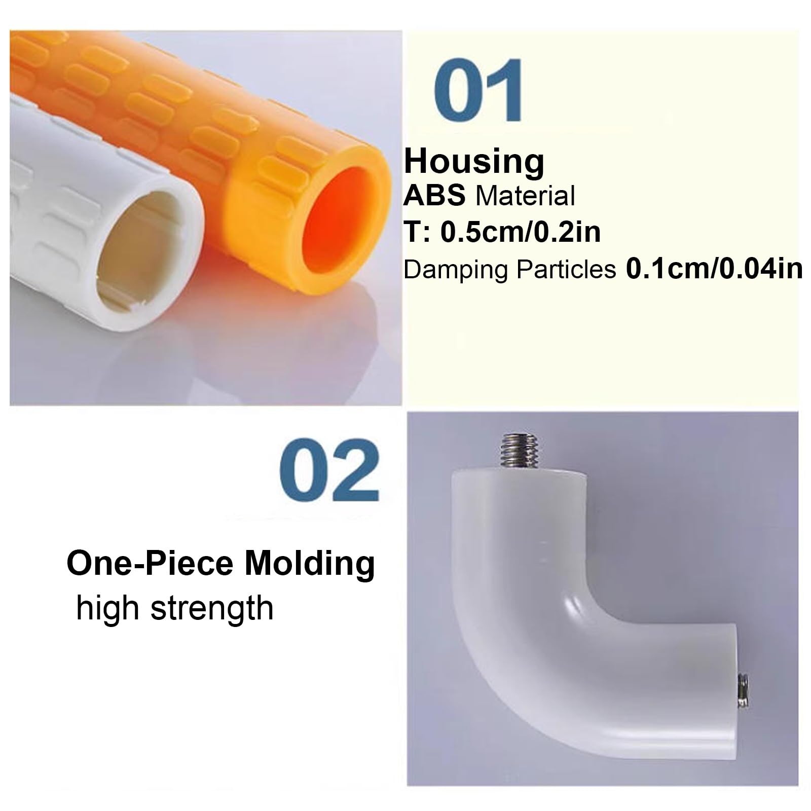 Maniglioni di Sicurezza per Doccia da Parete per Bagno, per Donne Incinte, Anziani, infortuni, Maniglia per Vasca da Bagno (Bianco 50x70 cm/20x28 Pollici)