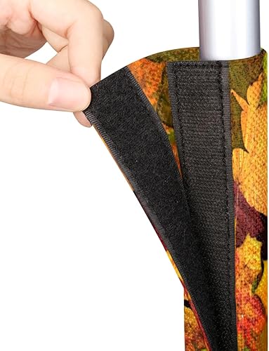 Miniatura 3 de Pardick Juego de 2 fundas para manijas de puerta de refrigerador de otoño y otoño, lavables, para nevera, lavavajillas, microondas, horno, puerta,