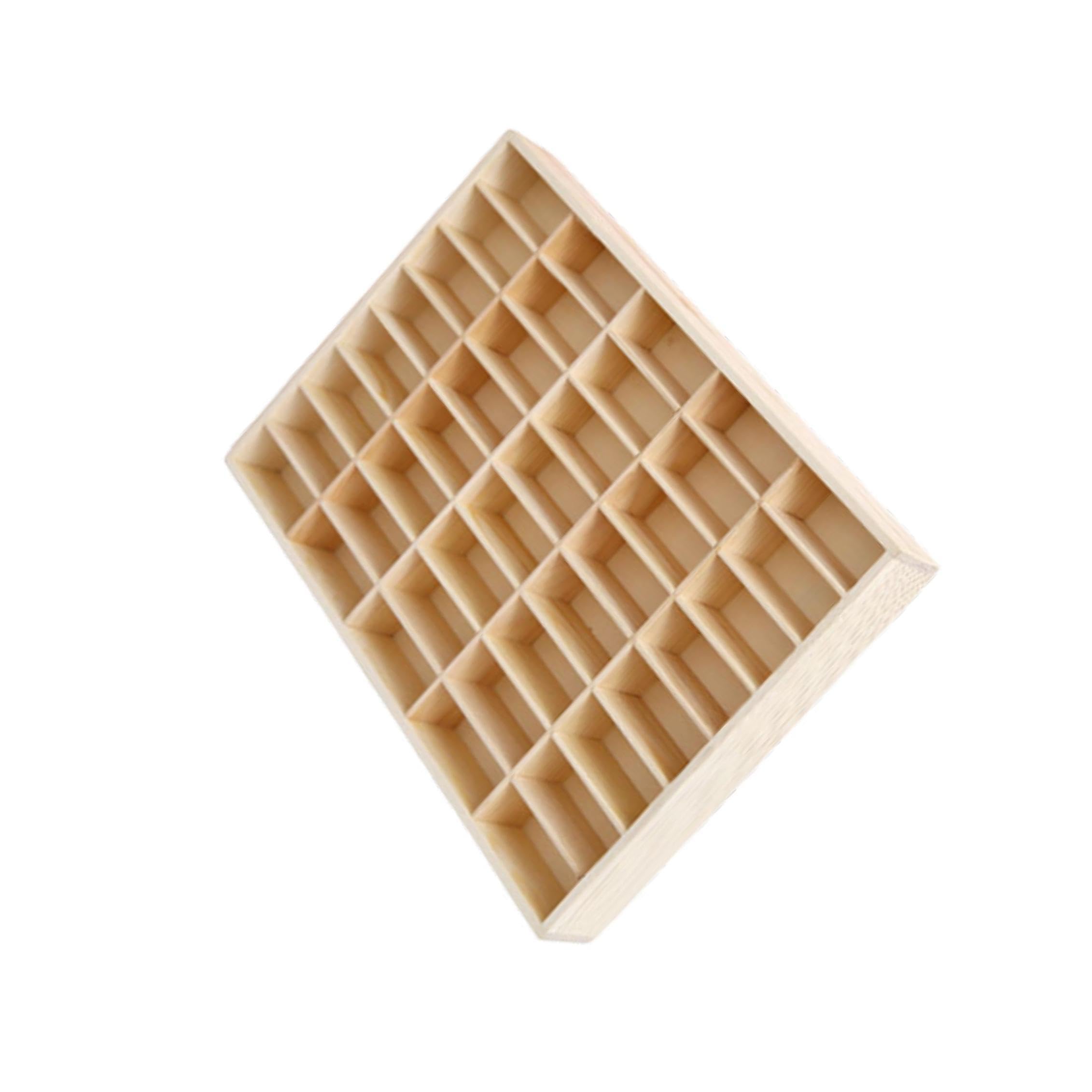 YIXANNX Wooden Showcase Wooden Storage Divider Box For Home Craft Various Display Options Craft Item Organization Solutions 164 Display Cases Car Toy, 40 Grid