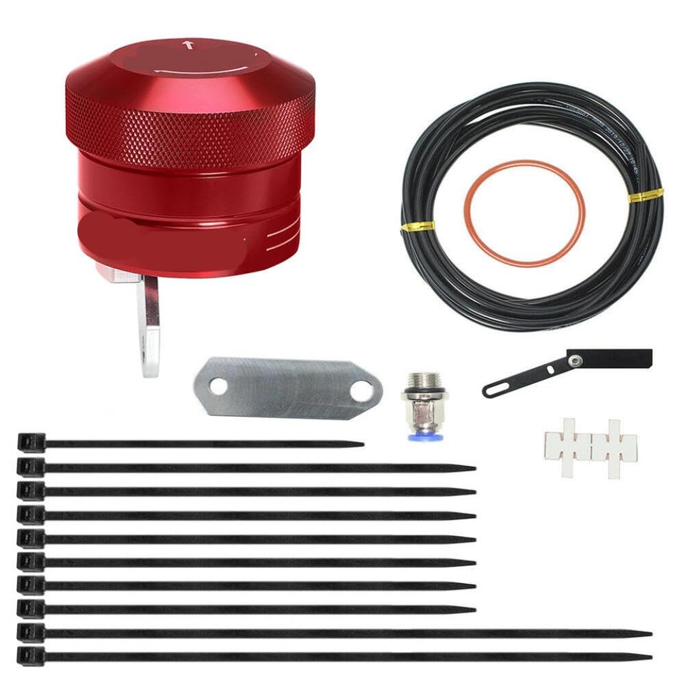 Sistema de engrase lubricante de Cadena de Motocicleta Compatible con Piezas de Motocicletas automotrices(Red)