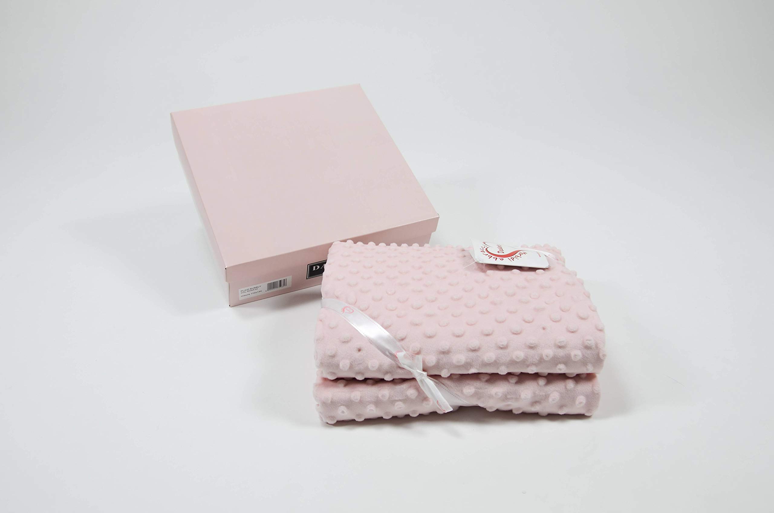 Daunex Morbidissimo Plaid Disegno BUBBLY Colore Rosa CM. 110 X 140