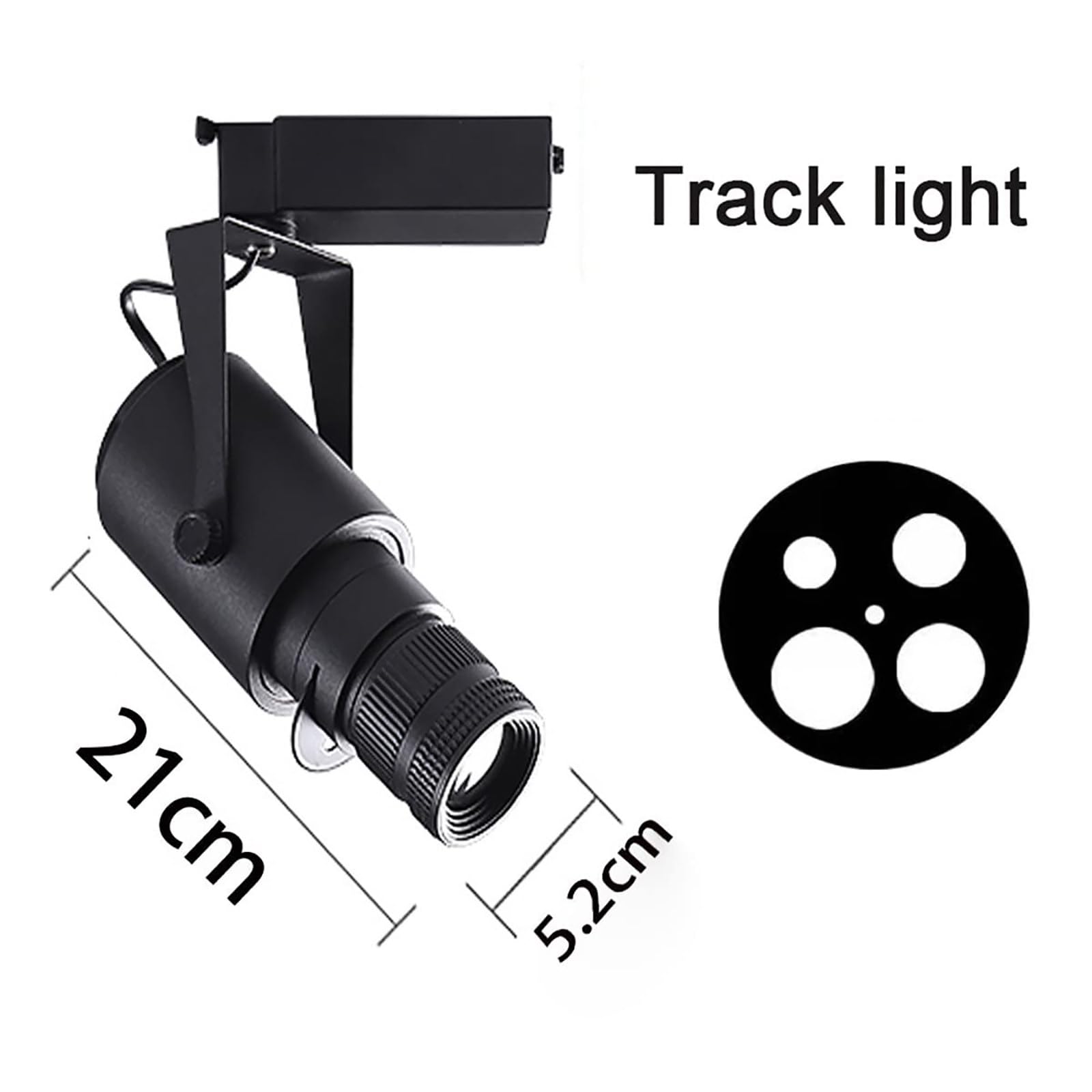 Faretto A LED, Faretto Professionale per Teatro/Palcoscenico, Regolazione Dell'Apertura A 4 Livelli, Faretto con Zoom A Binario, Bar, Ristorante, Faretto da Parete di Fondo,30W-4000K