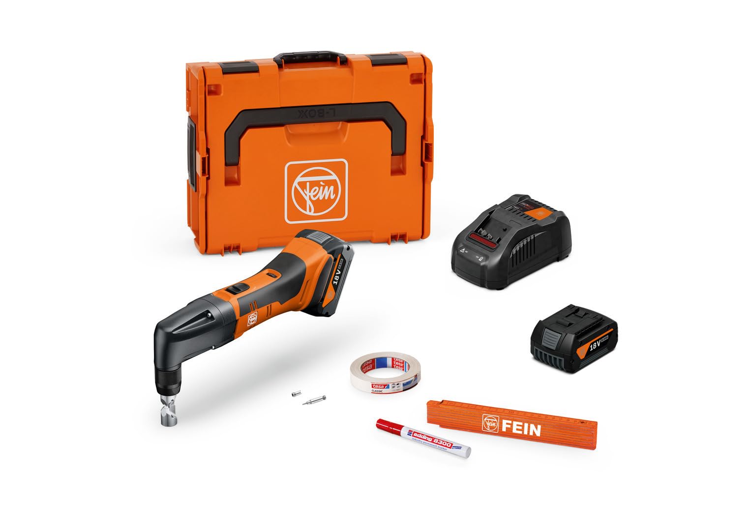 FEIN ABLK 18 1.6 E AS Set, grignoteuse sans fil, 1,6 mm, 2x 5 Ah