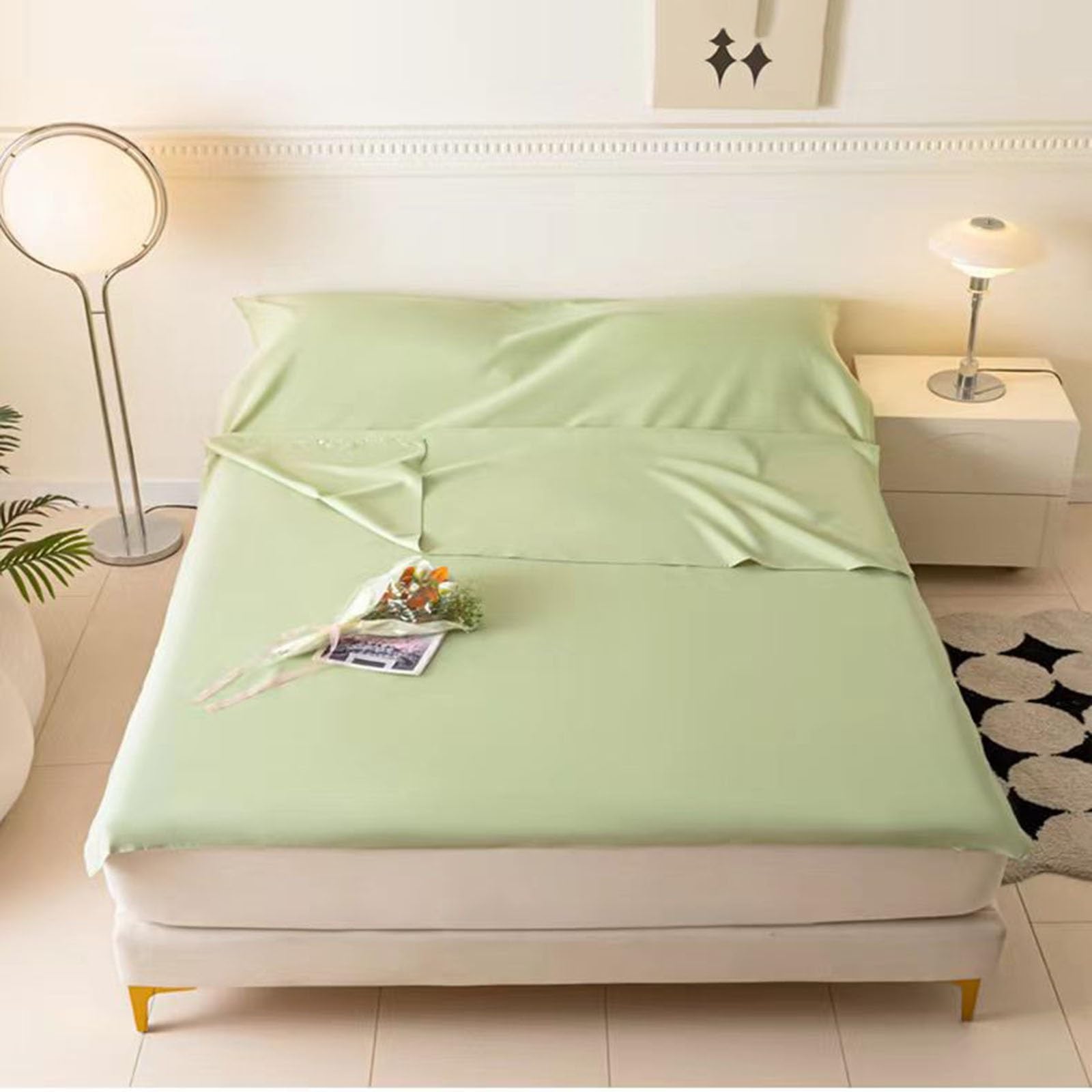 Forro Plegable for Saco de Dormir con Aislamiento de Hotel, Ropa de Cama de Viaje Suave y Transpirable, Saco de Dormir Lavable for Camping en Hotel