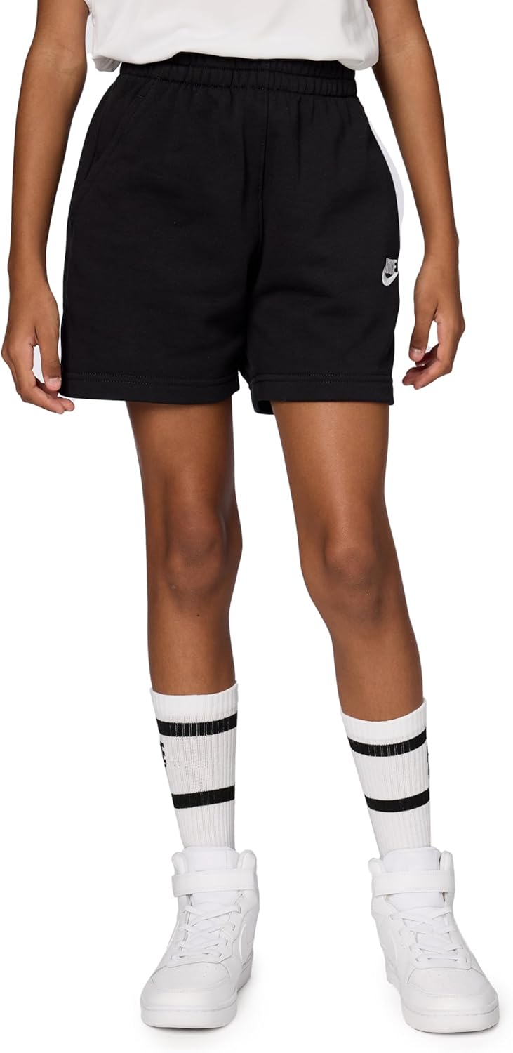 Nike Girls' Sportswear Club Fleece French Terry Shorts