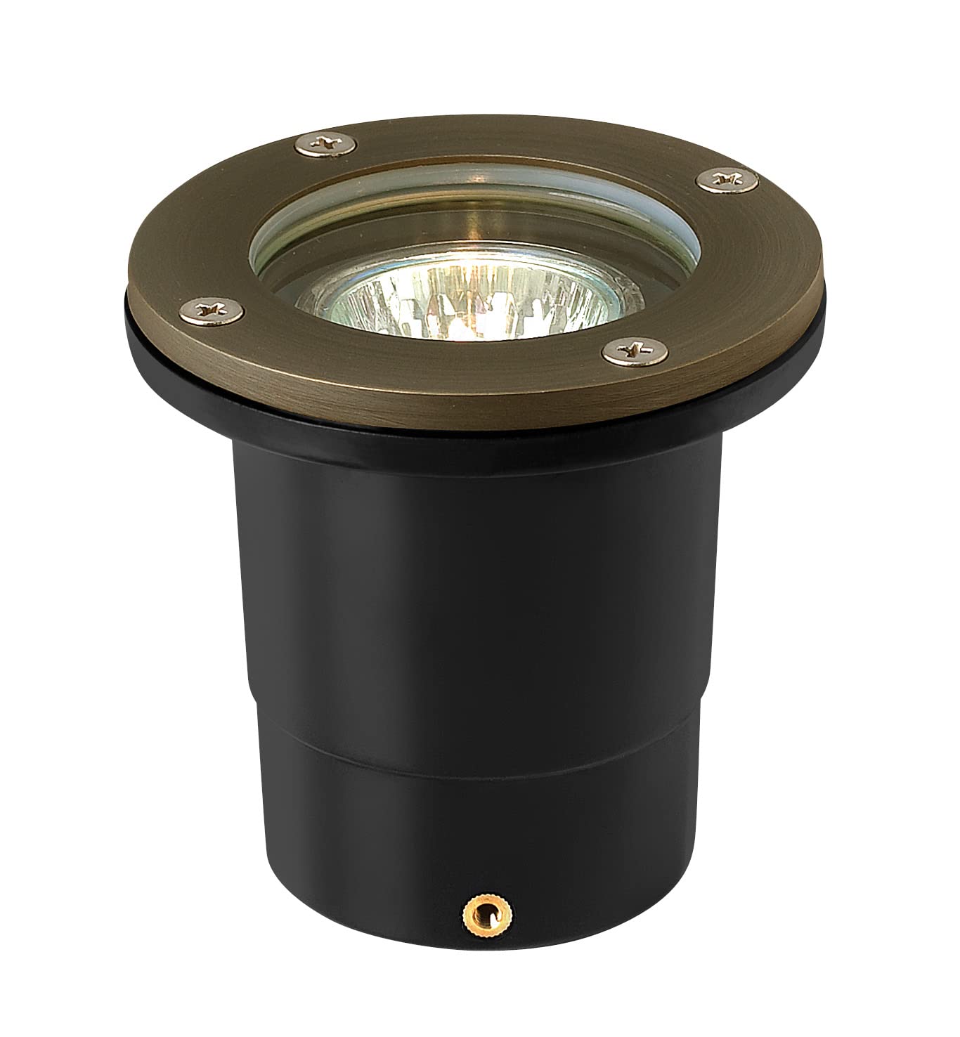 HinkleyHardy Island 16701MZ Flat Top LED Well Light - Includes Wiring Kit & Anti-Corrosion PVC Burial Sleeve - Matte Bronze