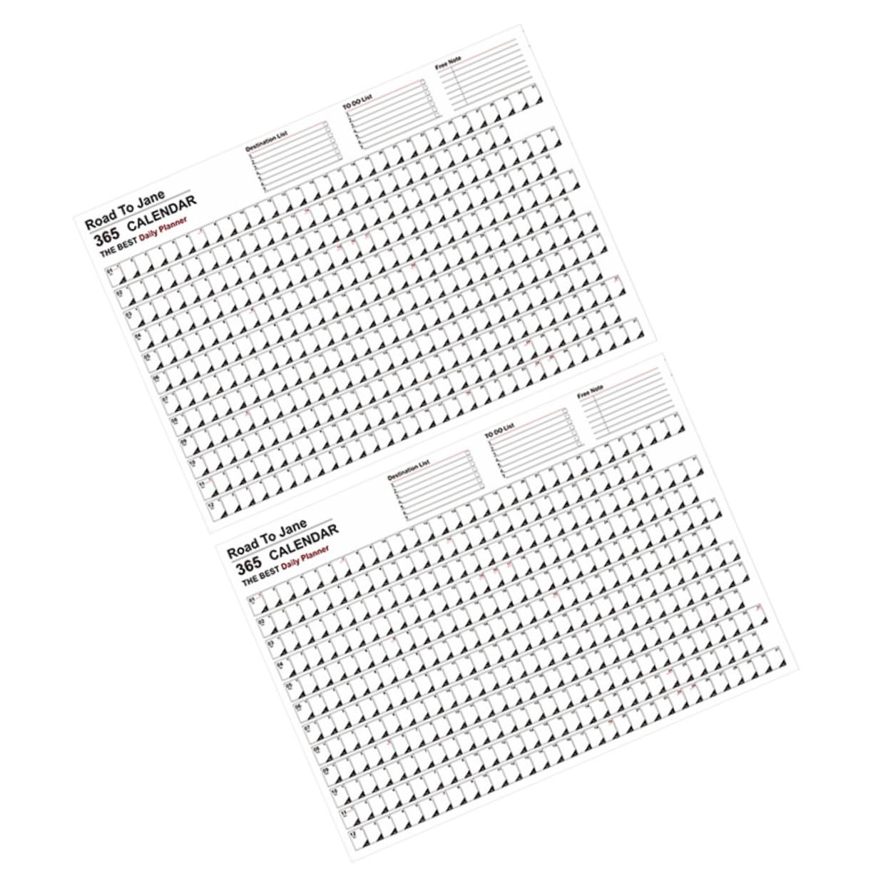 SEWACC 8stücke Wandkalender Im Minimalistischen Design Kreativer Jahresplaner Für Zuhause Büro Und Schule Papierkalender Mit Für Notizen Und Erinnerungen Übersicht